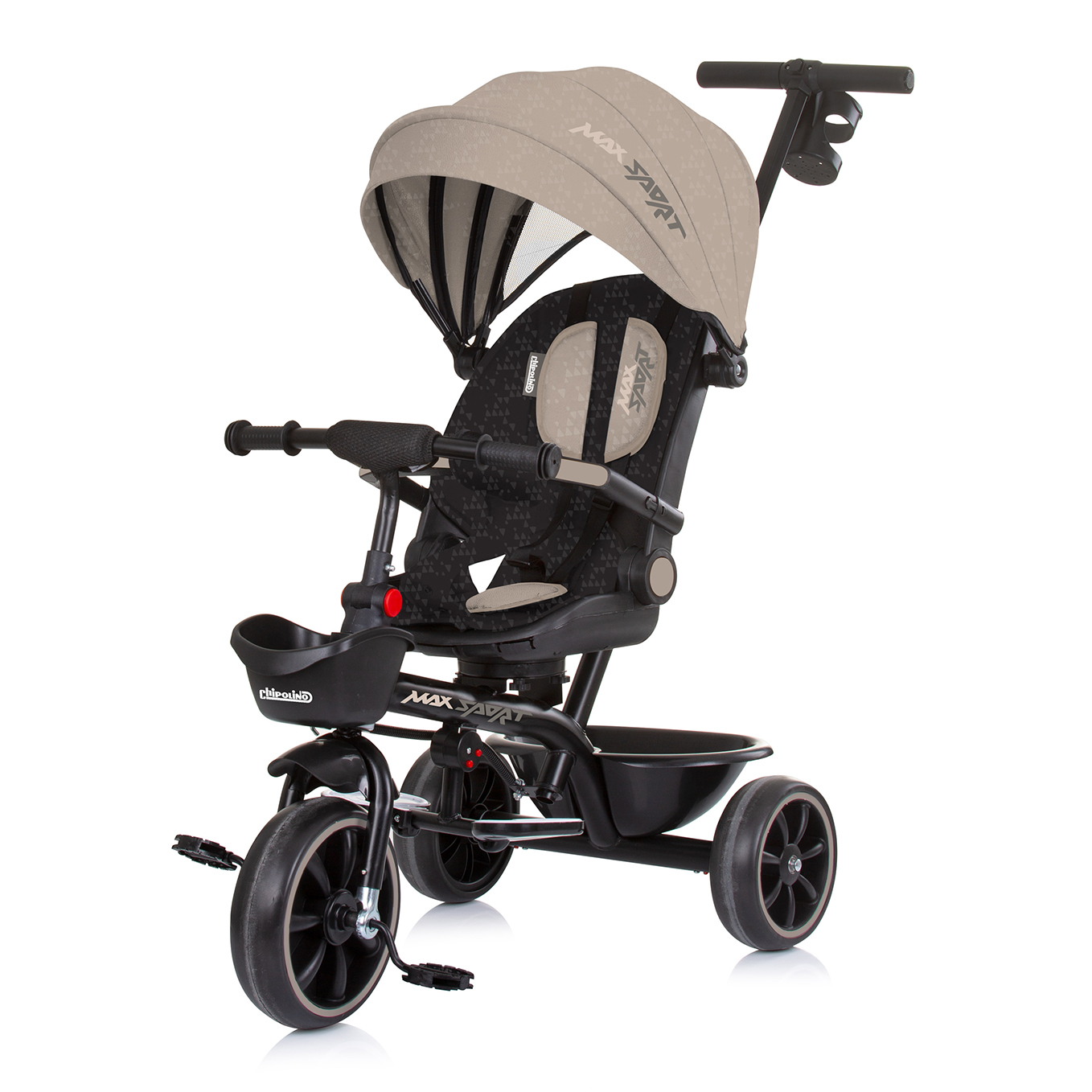 Tricycle with canopy Max Sport latte