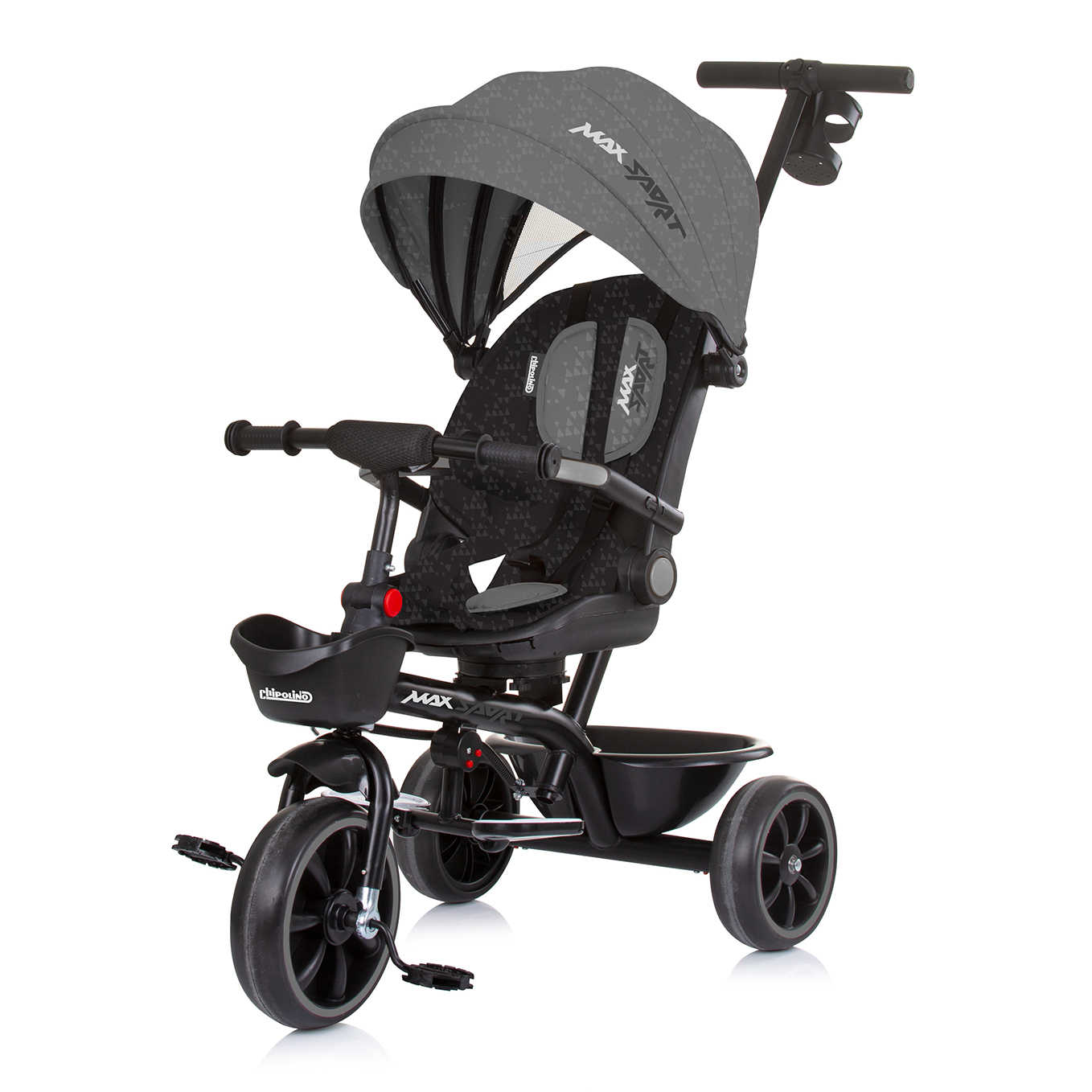 Триколка със сенник Max Sport сива