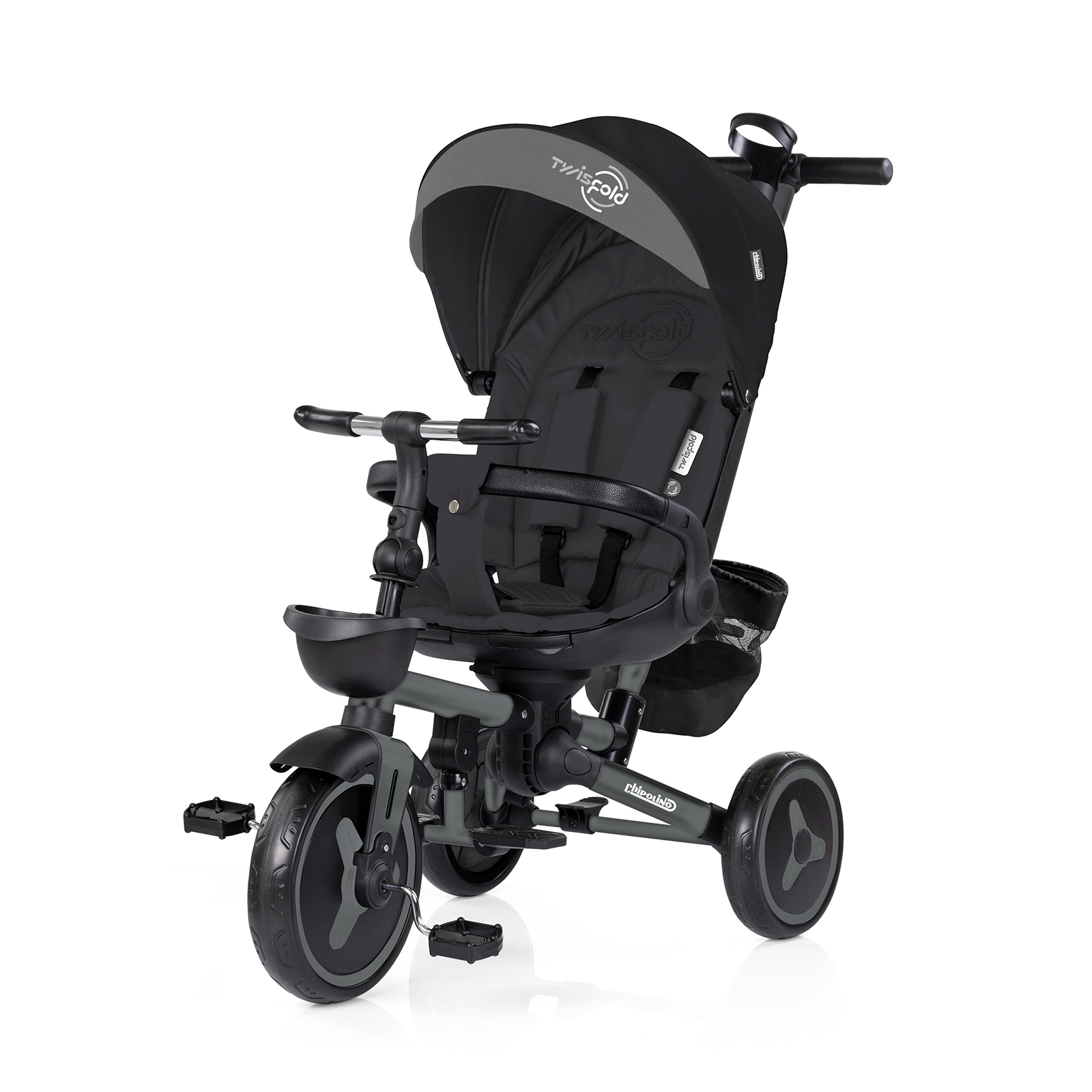 Folding tricycle 360 TWISFOLD black