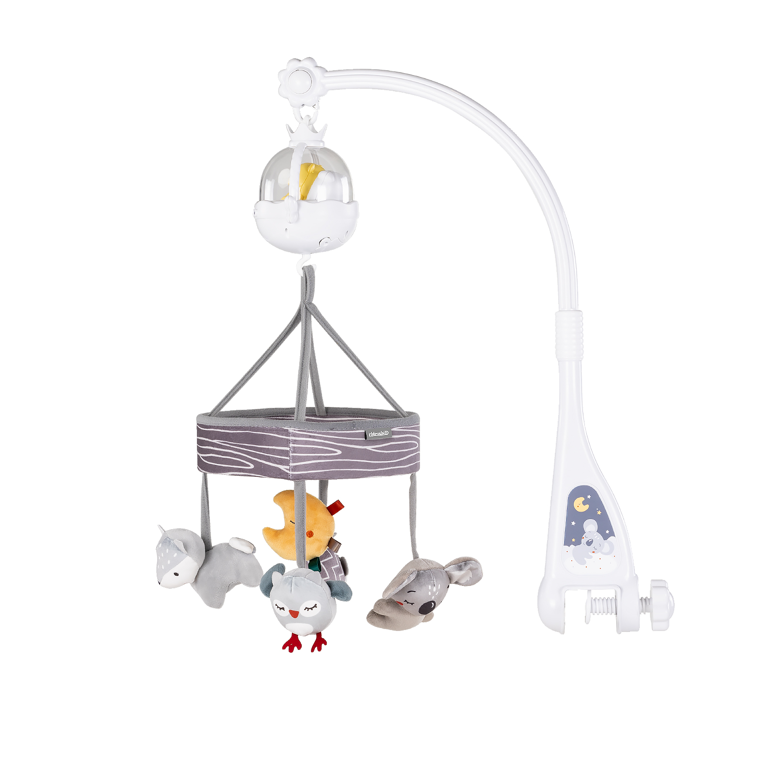 Musical toy with projector "Sleeping Forest" gray