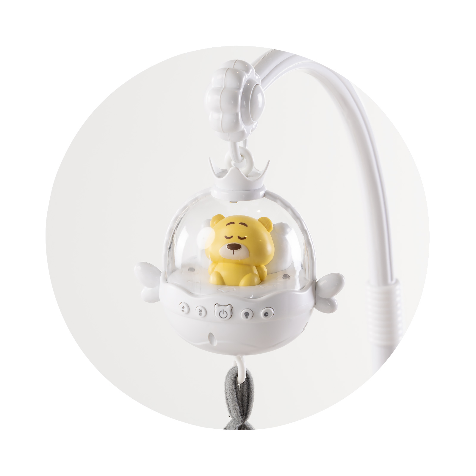 Musical toy with projector "Sleeping Forest" gray