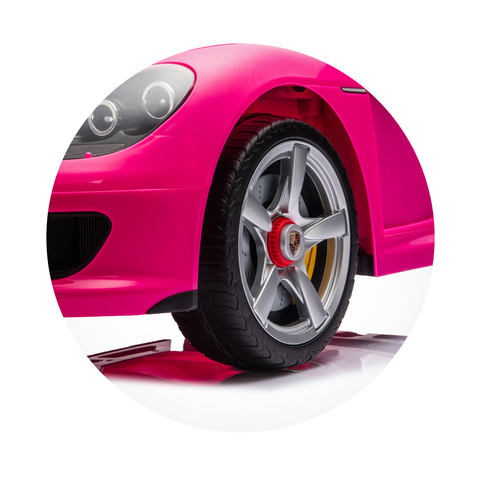 Electric car Porsche Carrera GT pink
