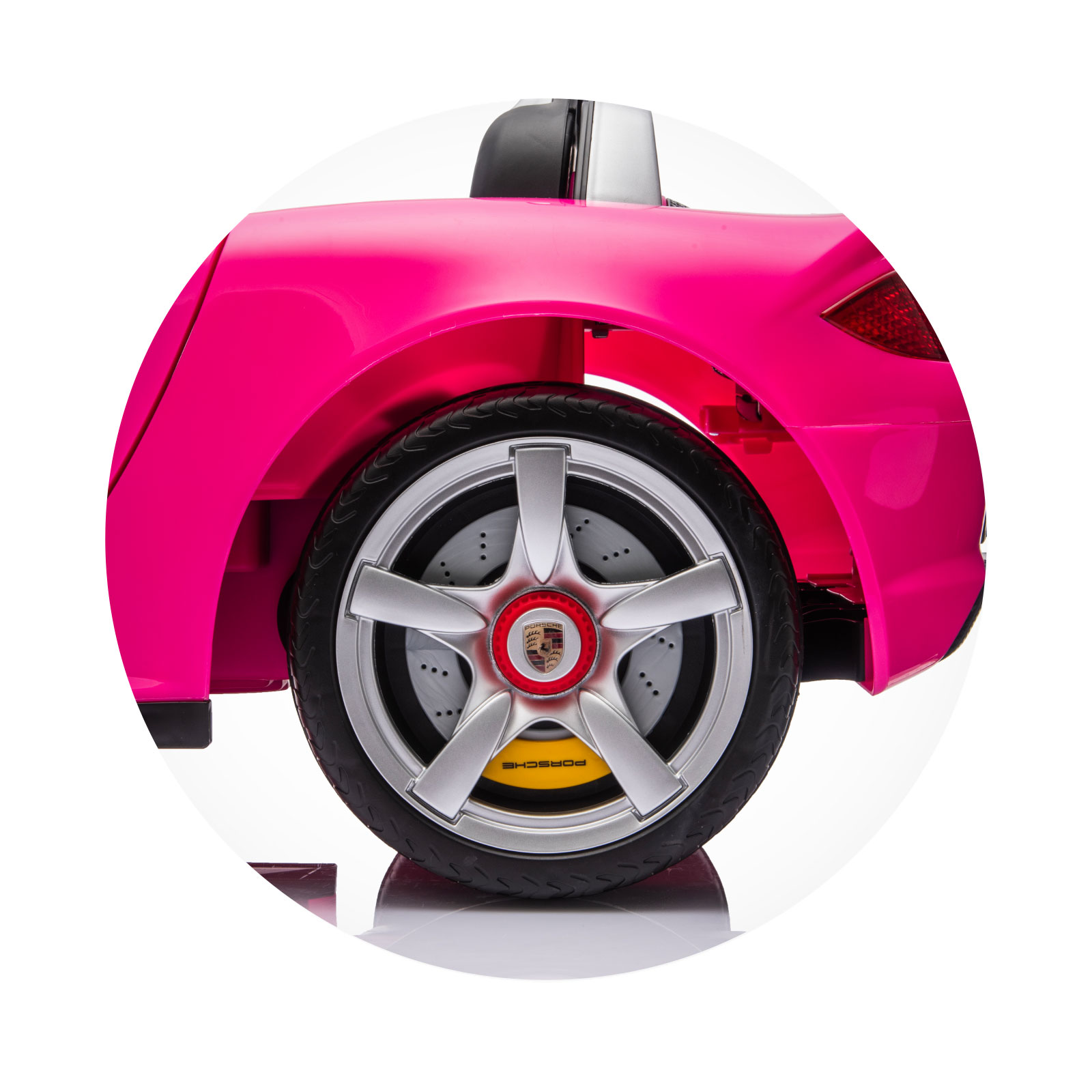 Electric car Porsche Carrera GT pink