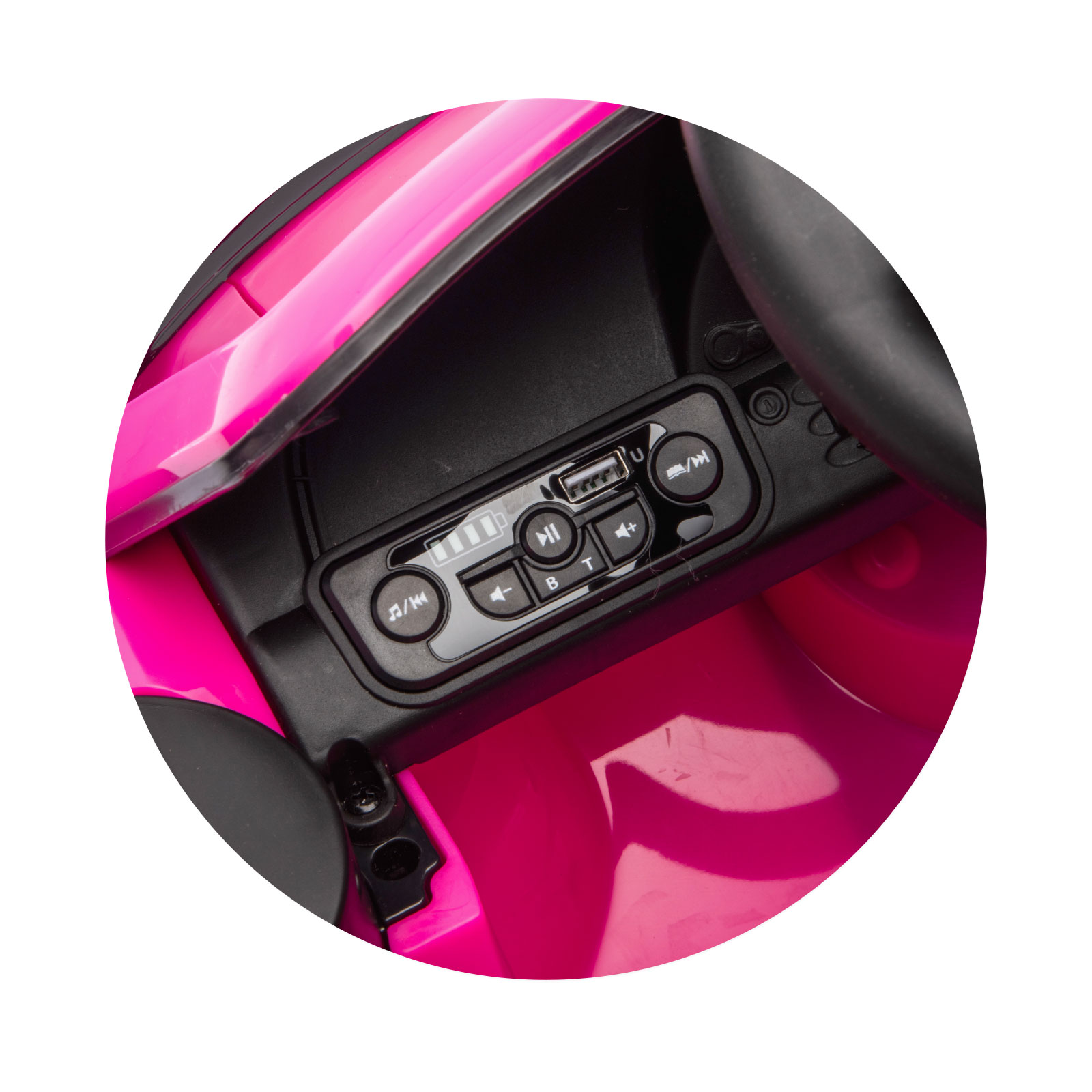 Electric car Porsche Carrera GT pink