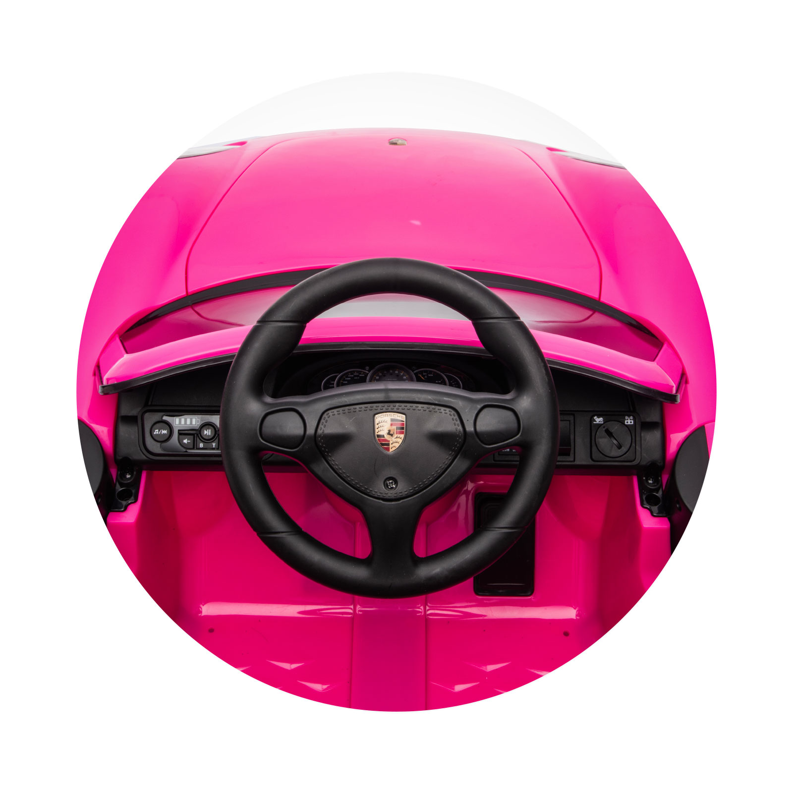 Electric car Porsche Carrera GT pink