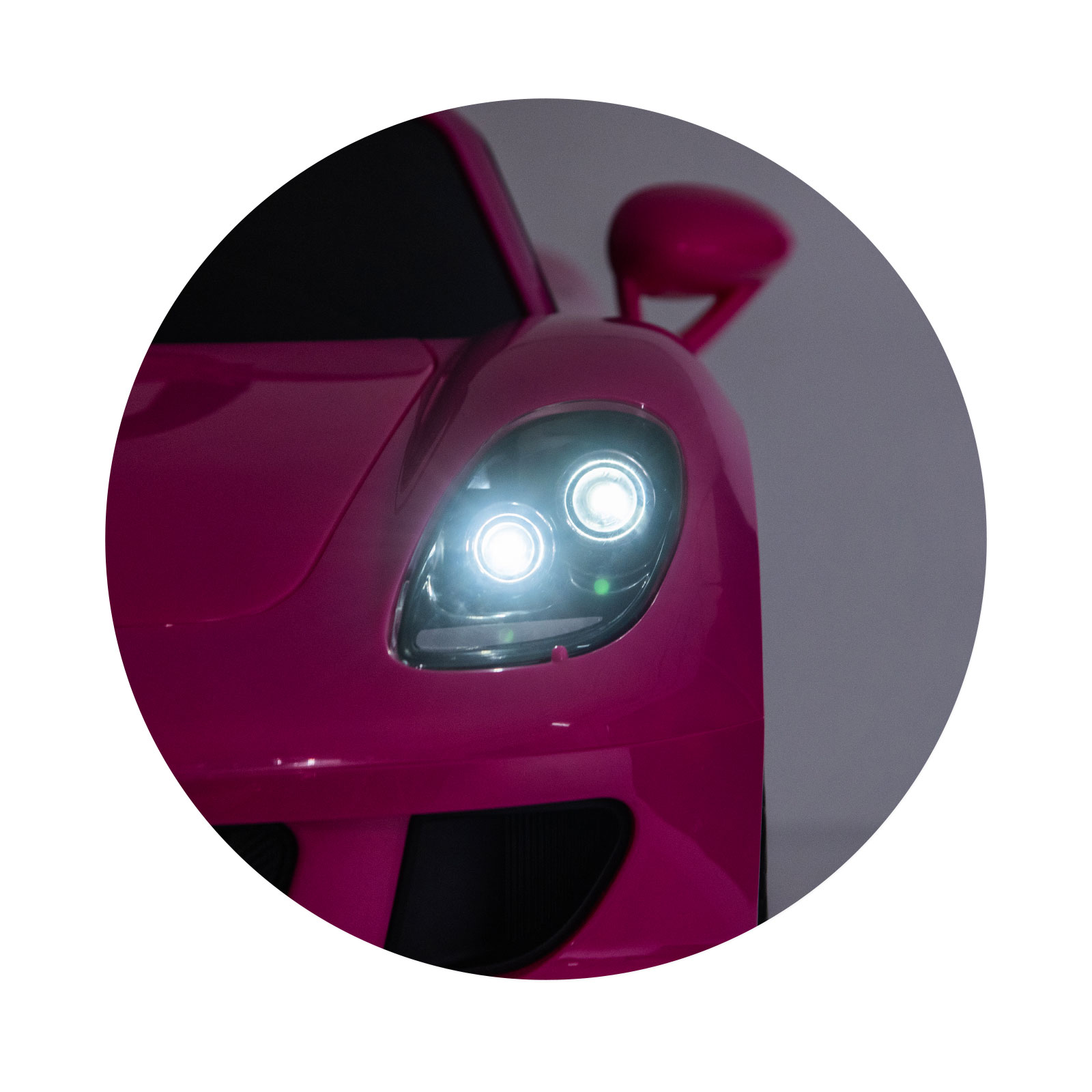 Electric car Porsche Carrera GT pink
