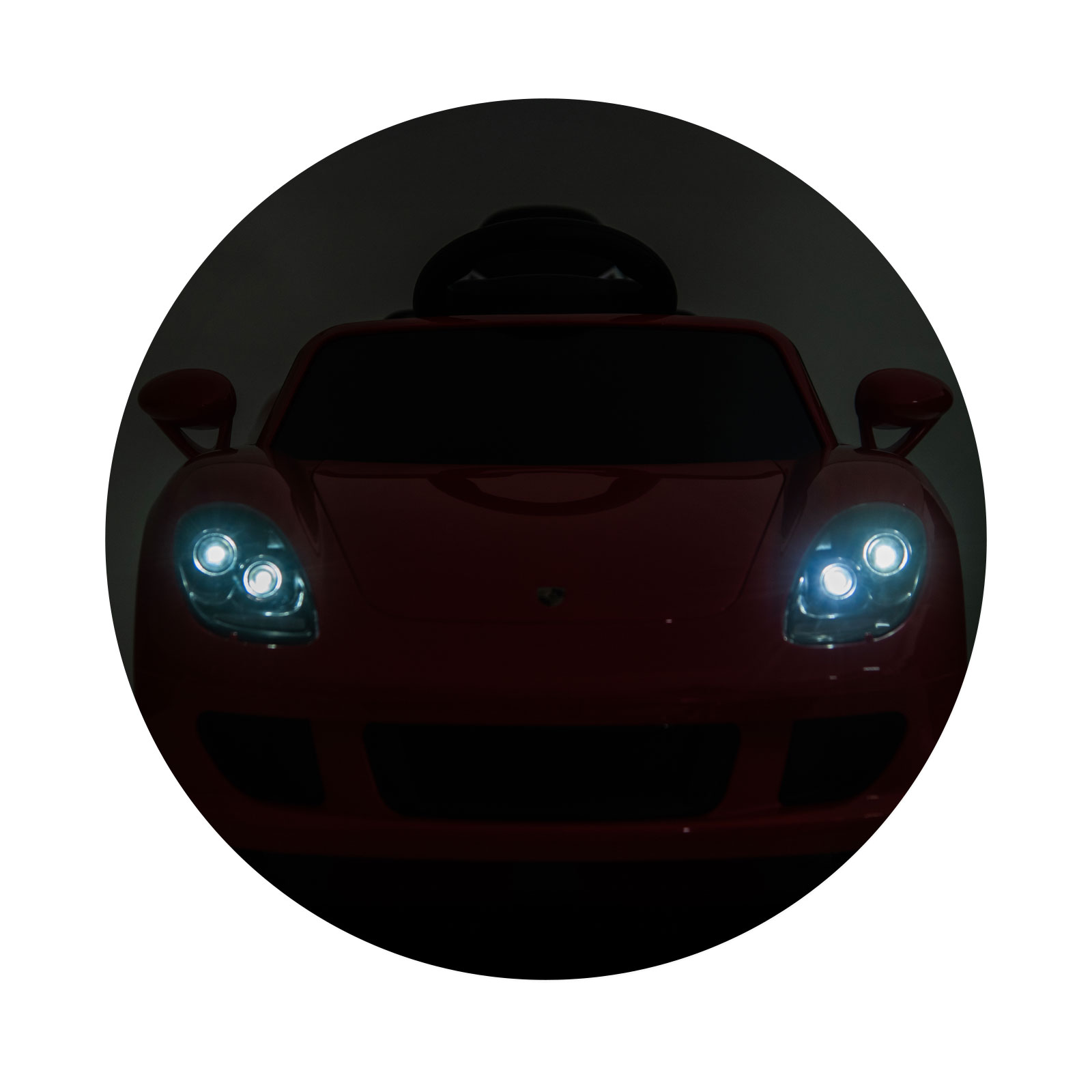 Electric car Porsche Carrera GT pink