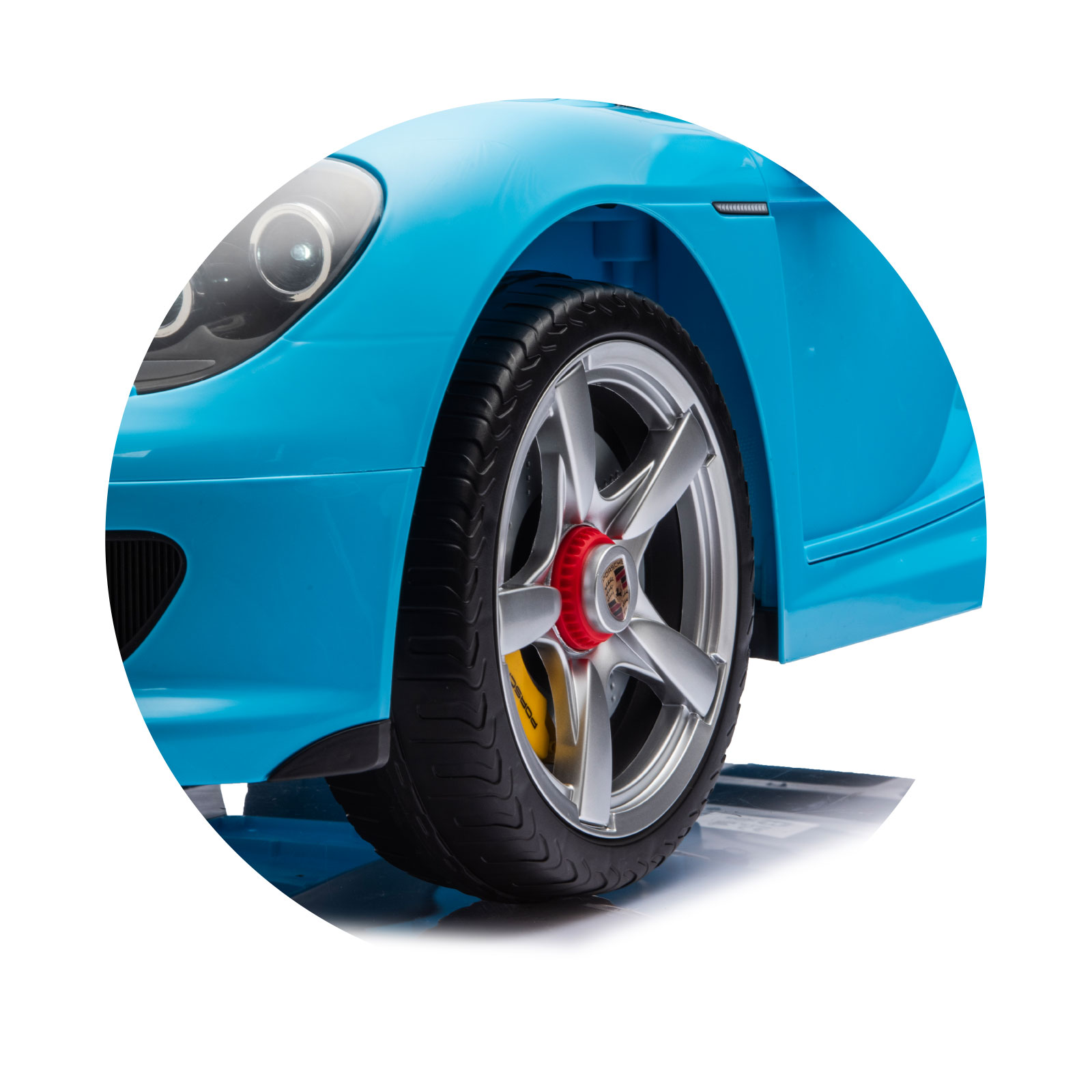 Electric car Porsche Carrera GT blue