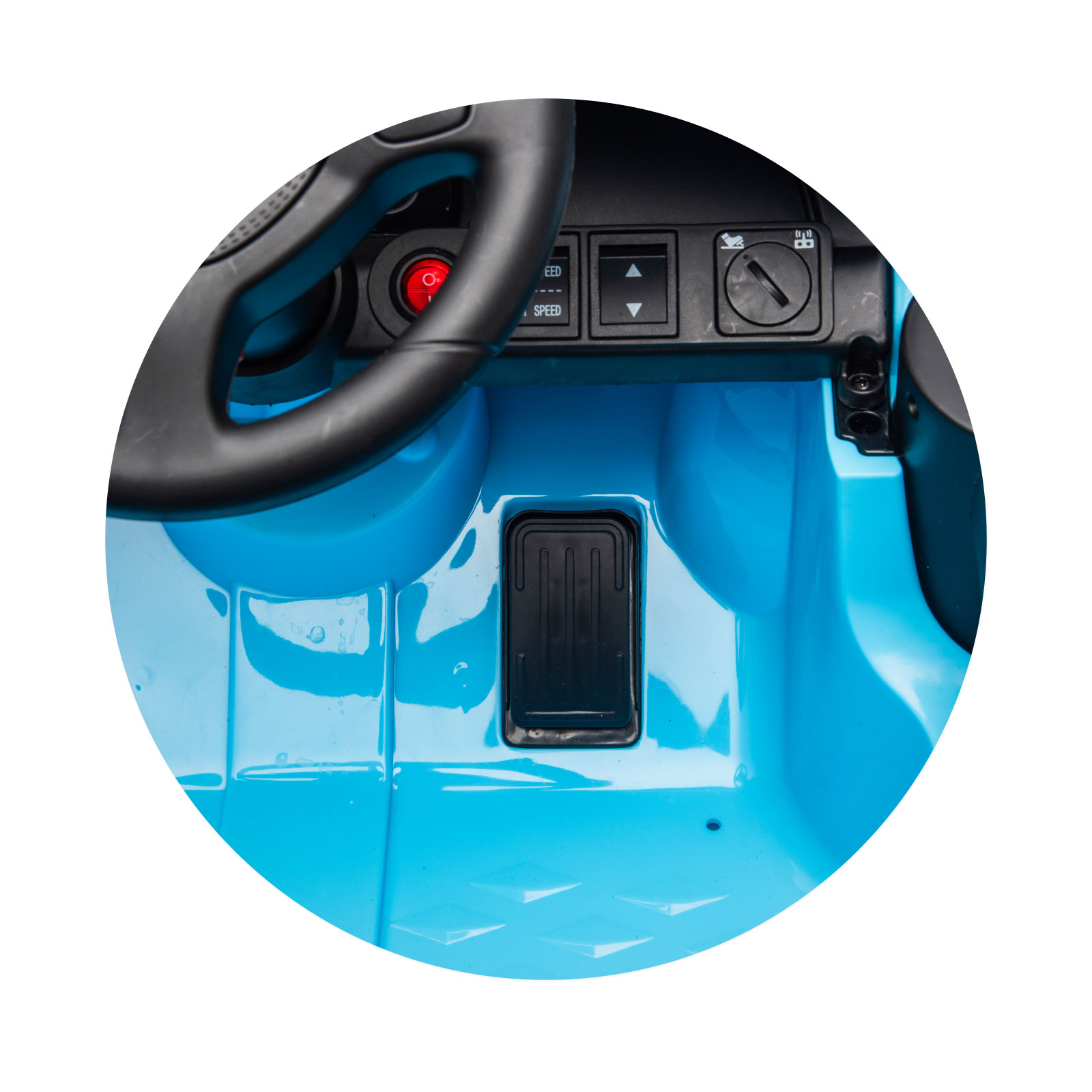 Electric car Porsche Carrera GT blue
