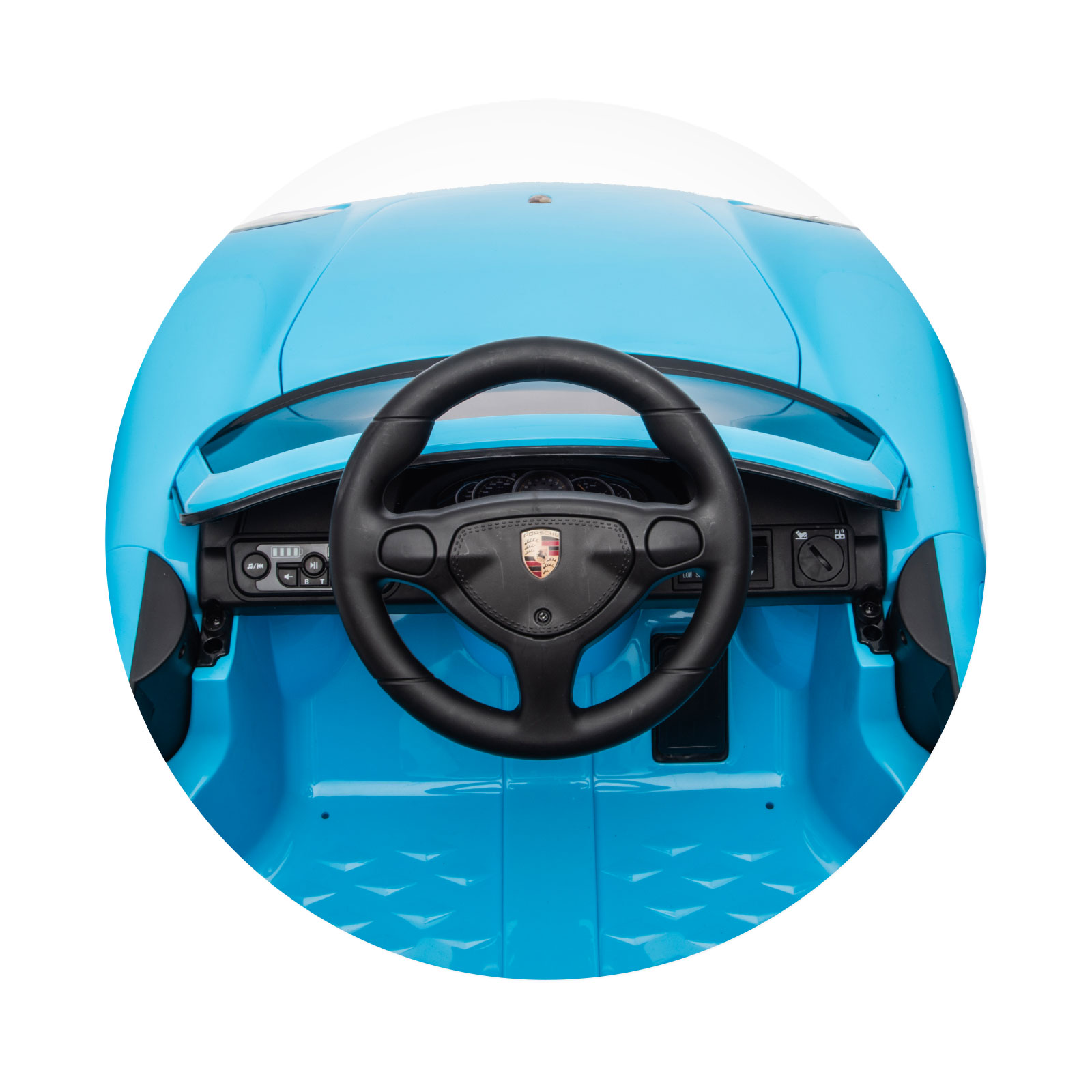 Electric car Porsche Carrera GT blue