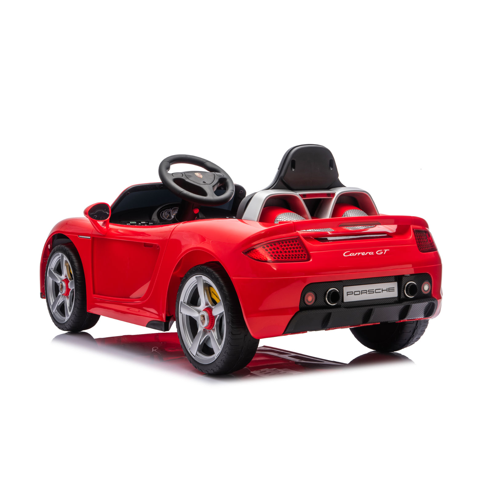 Electric car Porsche Carrera GT red