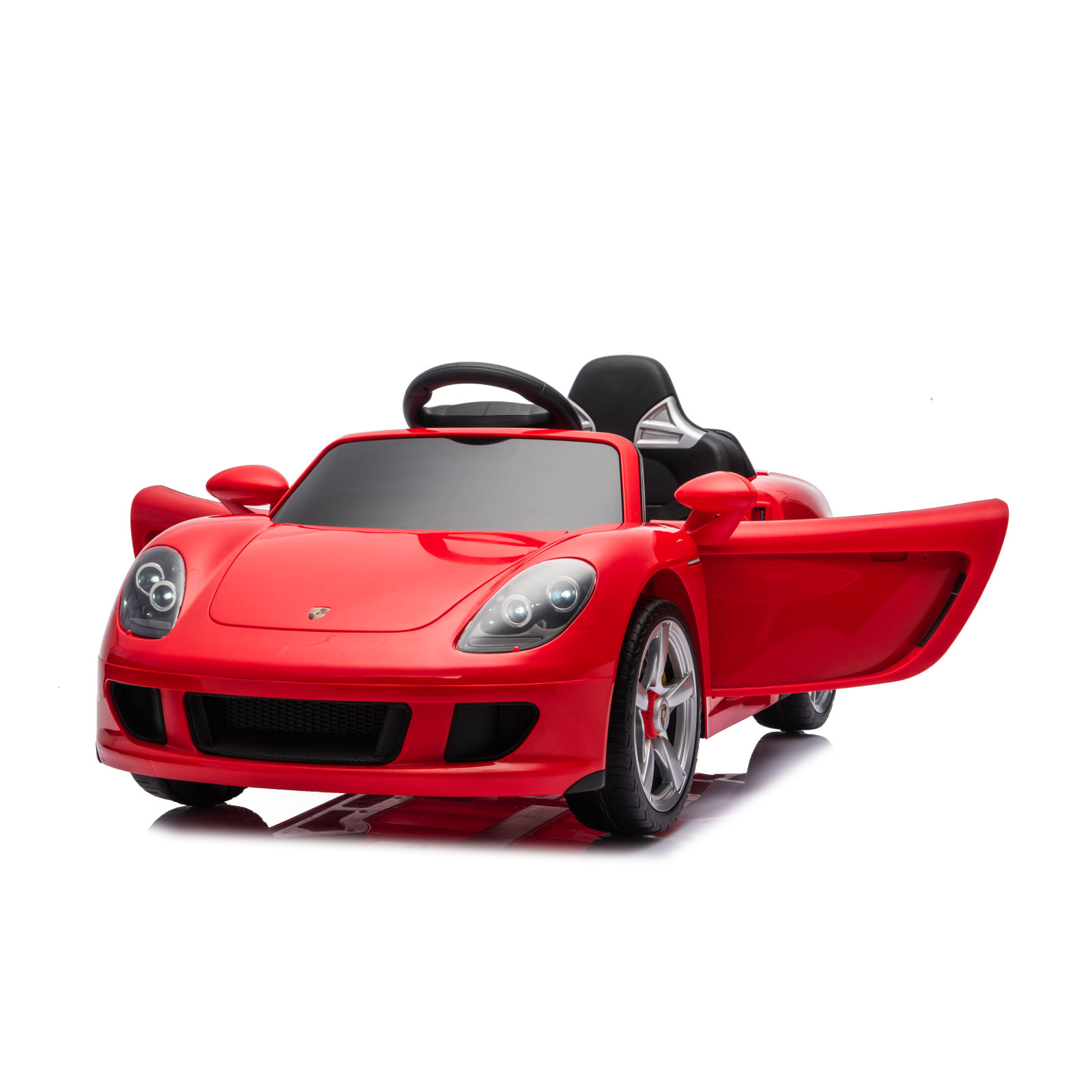 Electric car Porsche Carrera GT red