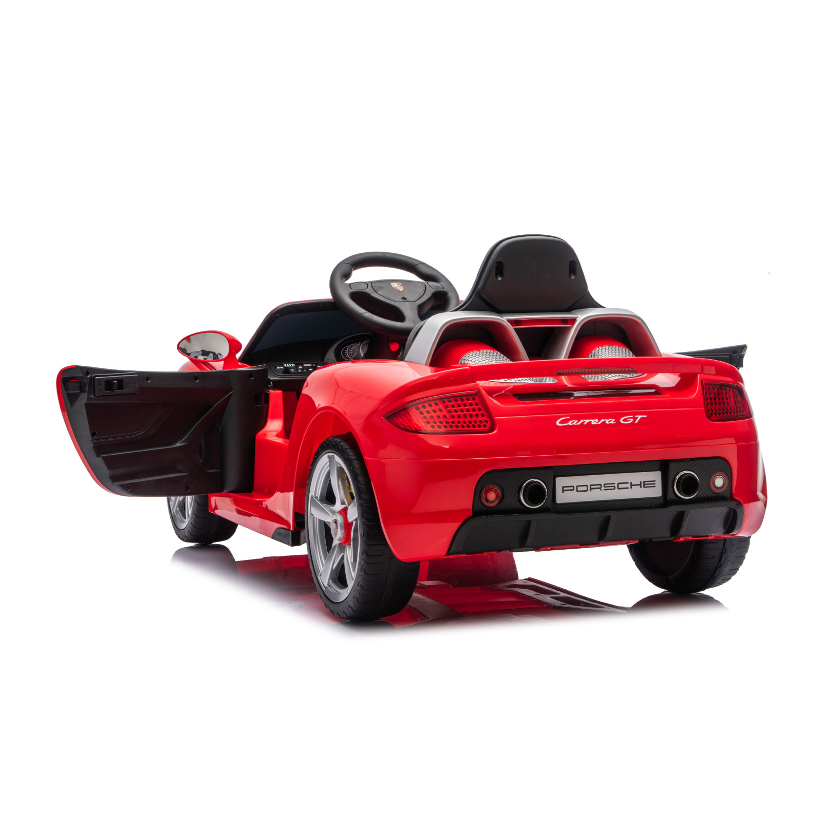 Electric car Porsche Carrera GT red