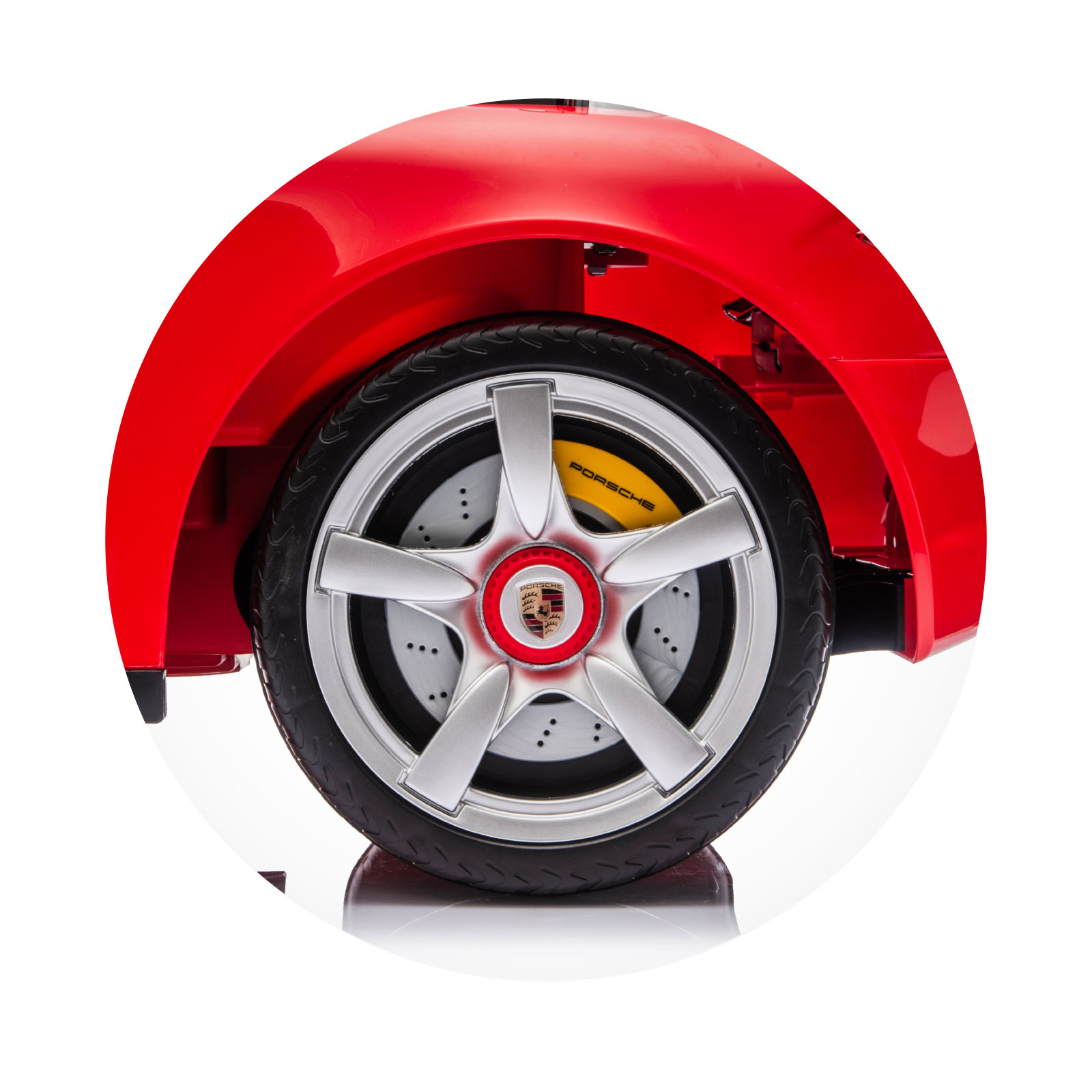 Electric car Porsche Carrera GT red