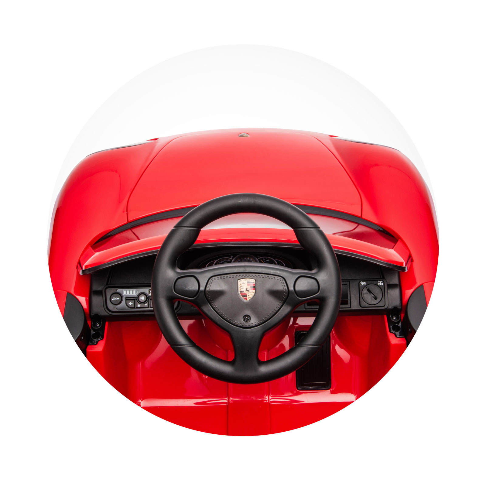 Electric car Porsche Carrera GT red
