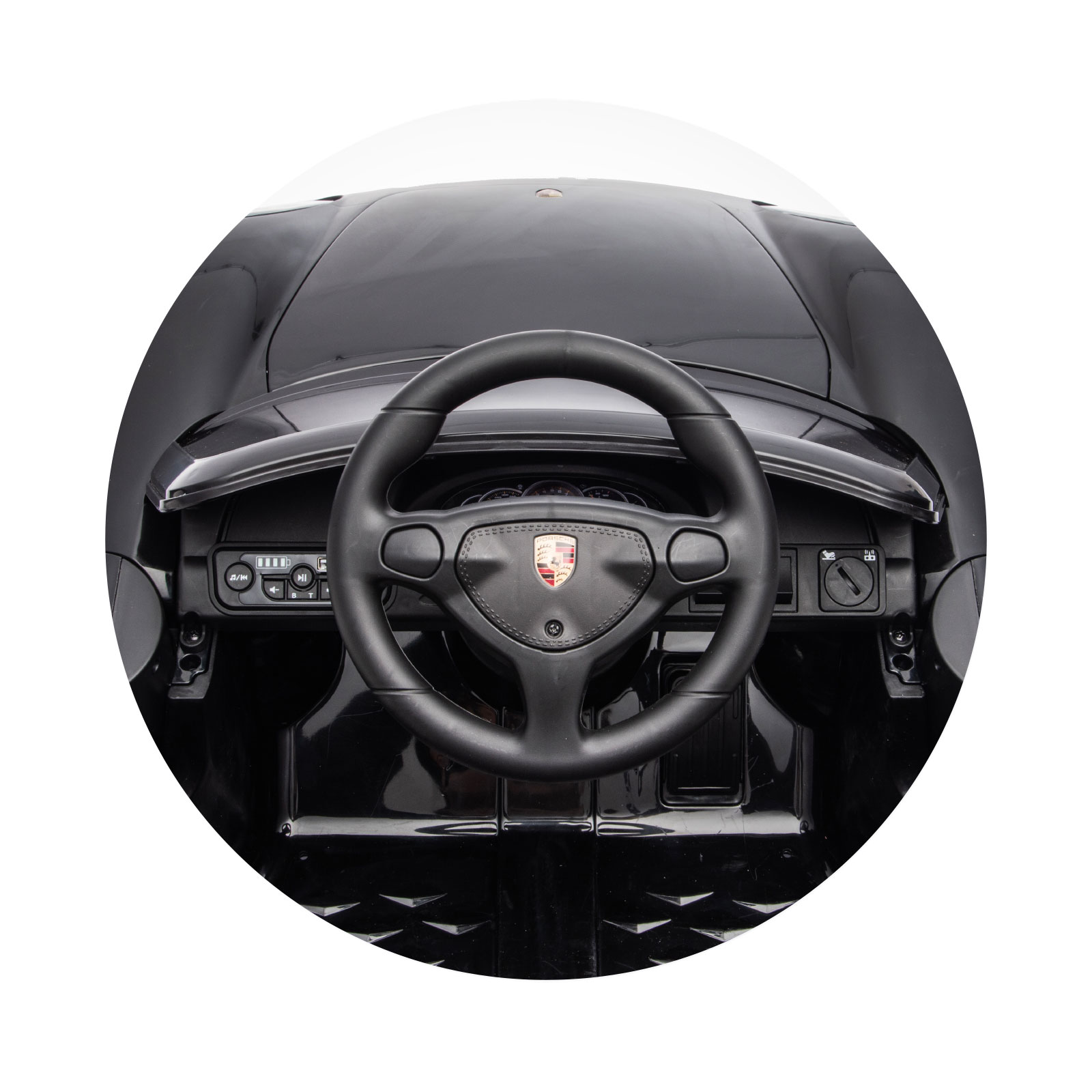 Ел. кола Porsche Carrera GT черна