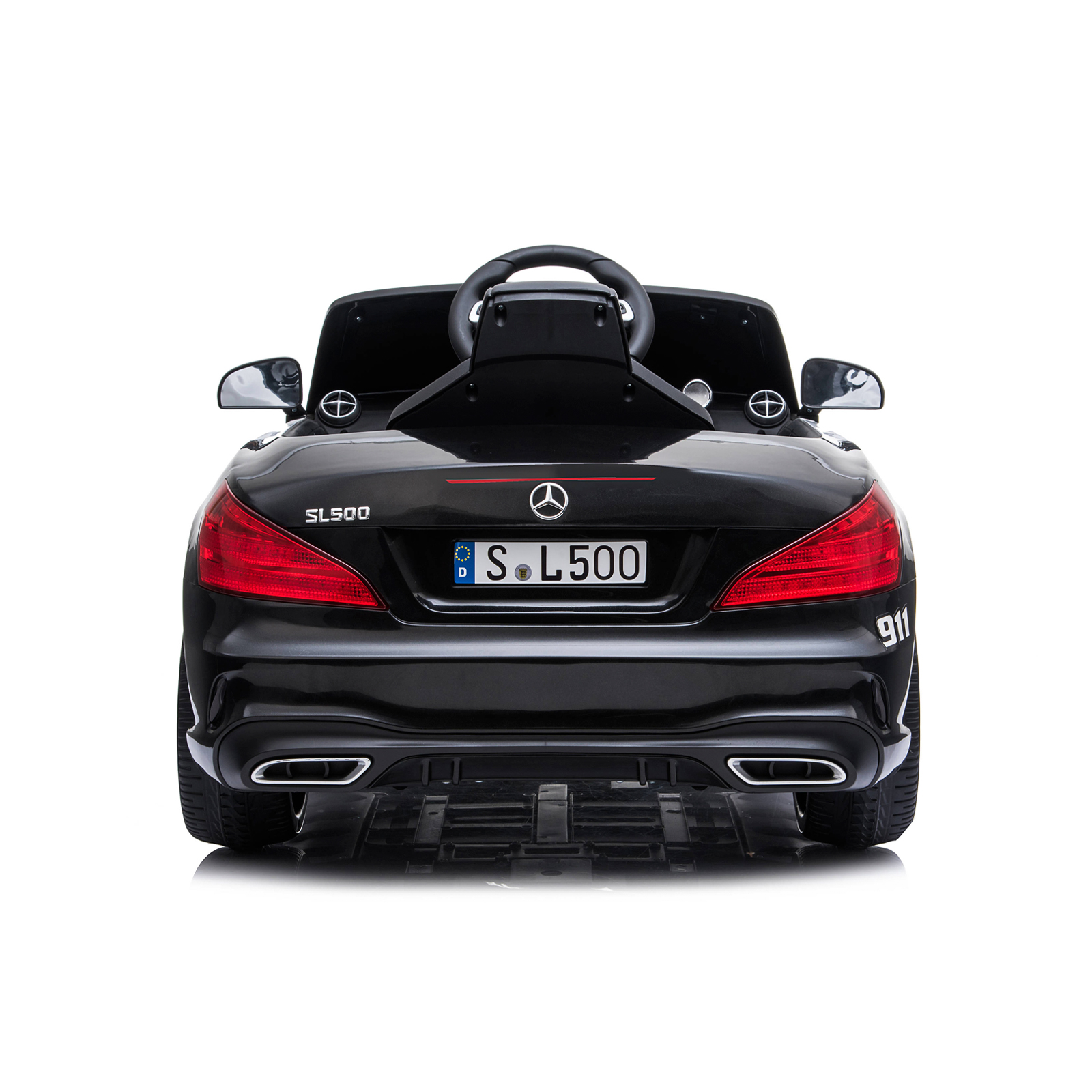 Electric car Police Mercedes SL500 black