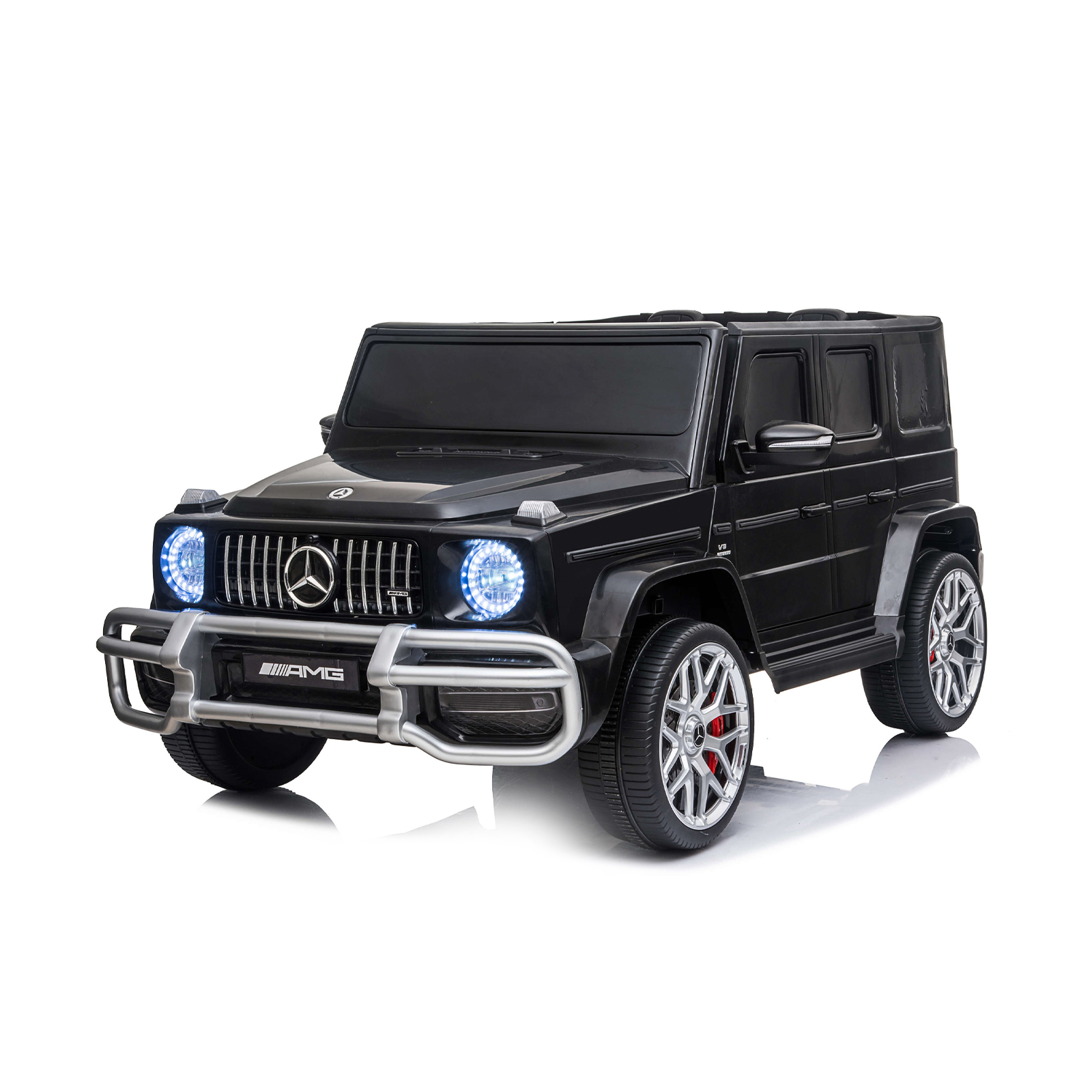 Electric SUVMERCEDES G63 for two children black EV