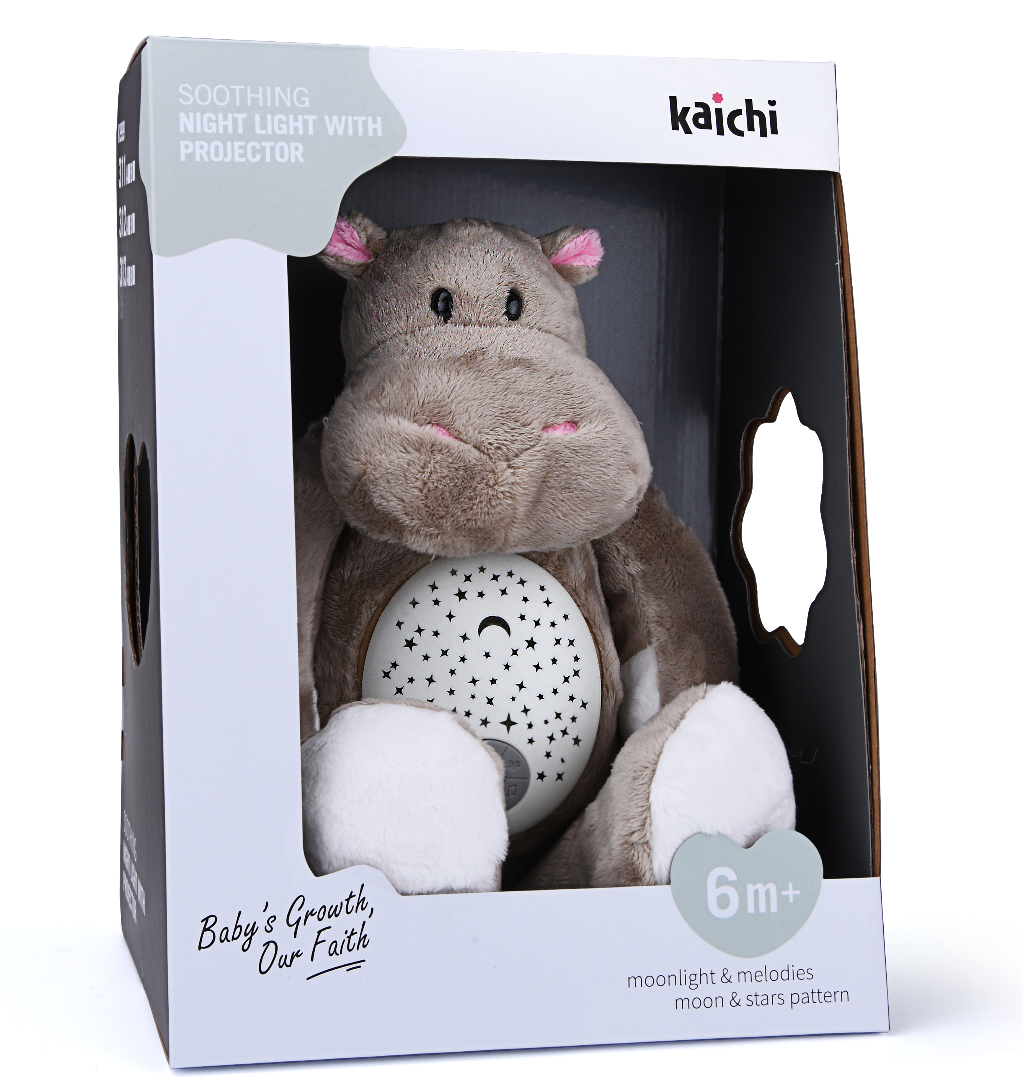 Plush toy with projector/music "Hippo"