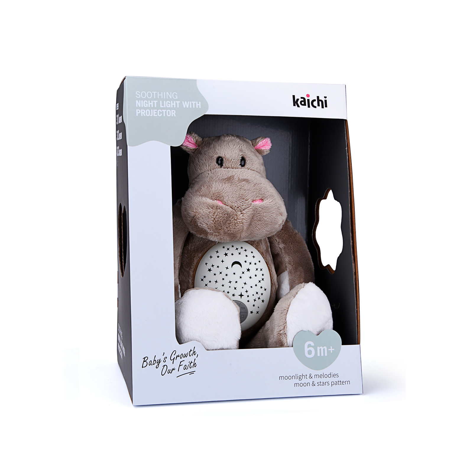 Plush toy with projector/music "Hippo"