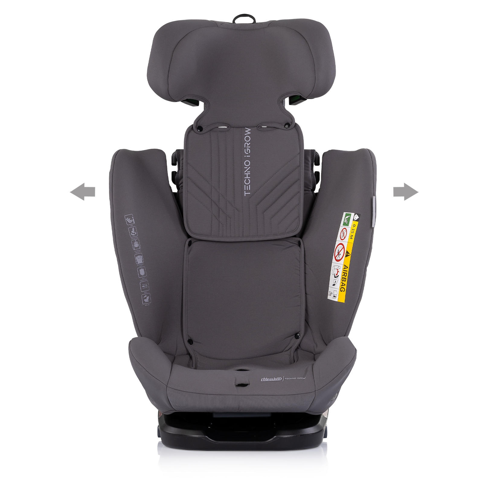 Stroller 360 I-size40-150 Techno iGROW gray