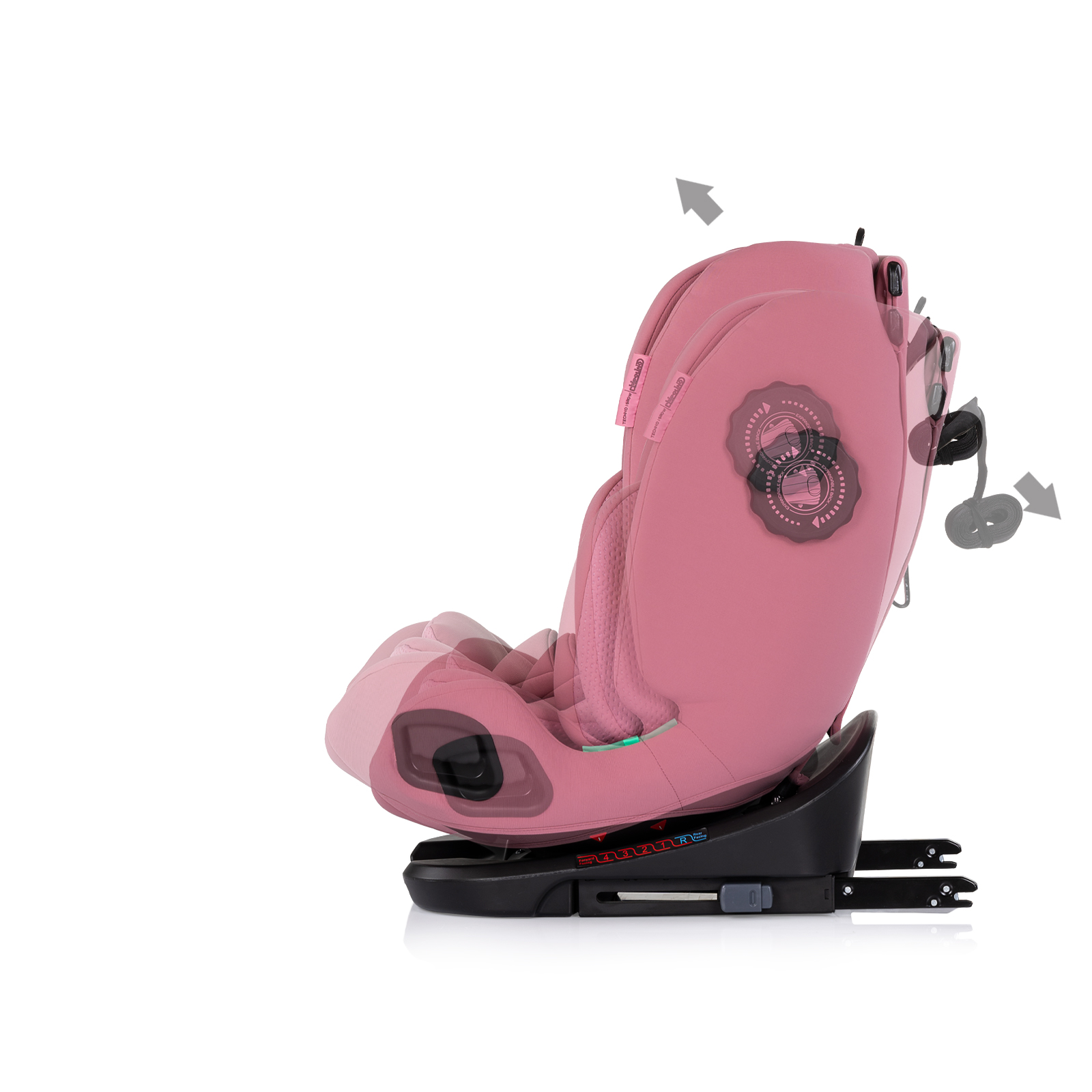 St. car360 I-size40-150 Techno iGROW pink