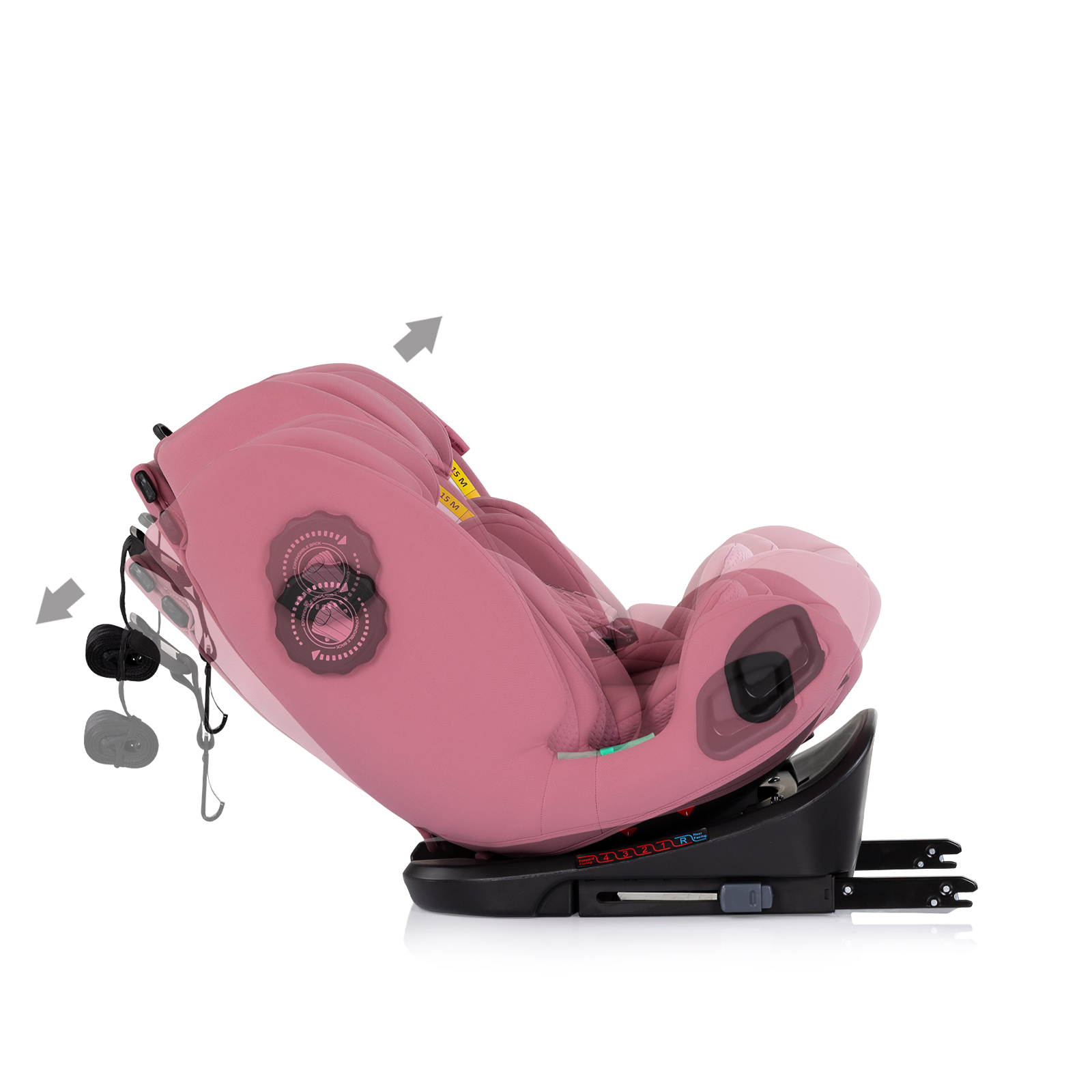 St. car360 I-size40-150 Techno iGROW pink