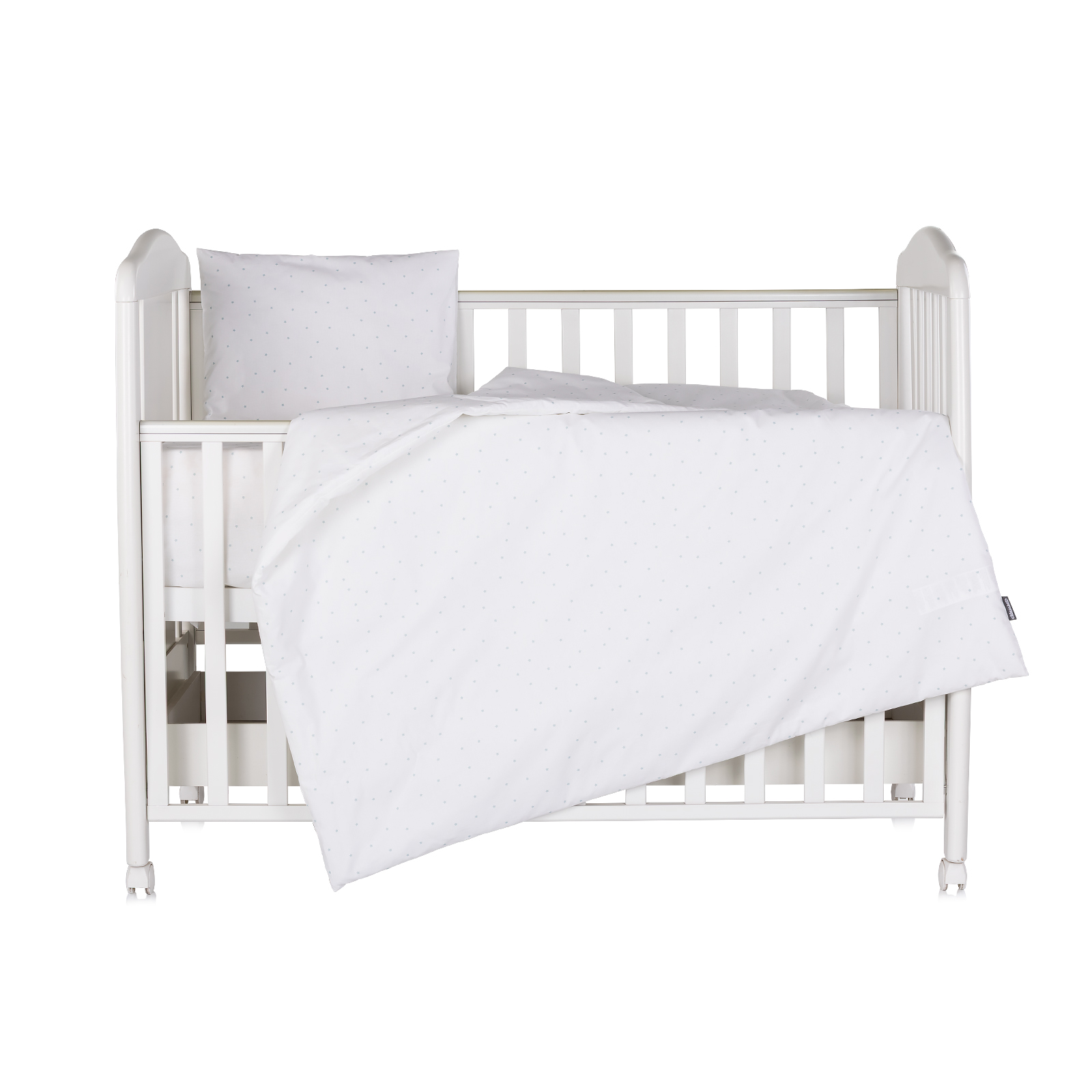 5-piece mint stars bedding set