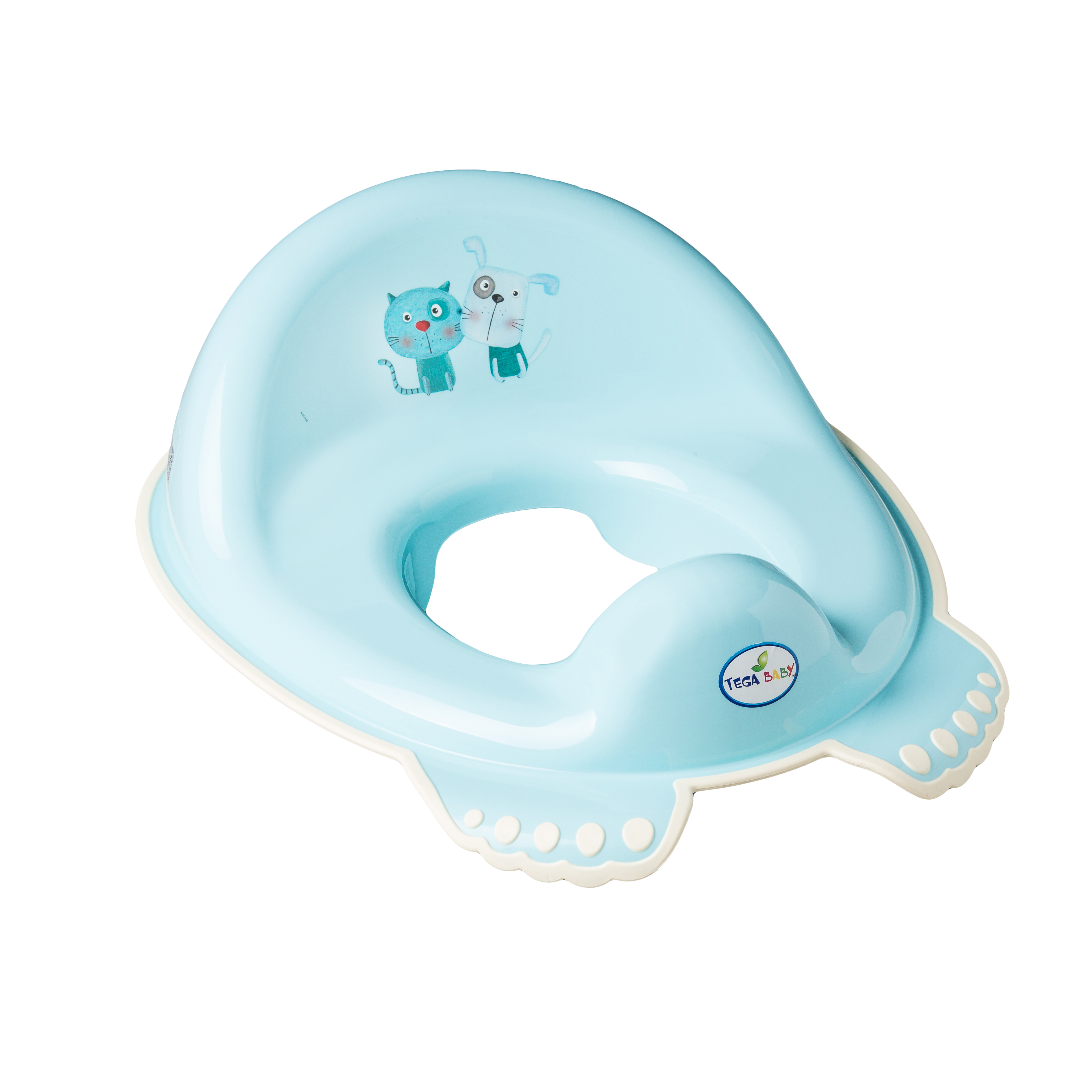 Antilip toilet trainer Dog& Cat light blue