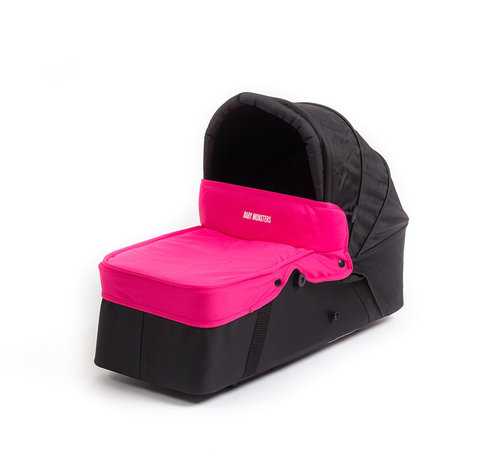 Left hard basket for Easy Twin pink