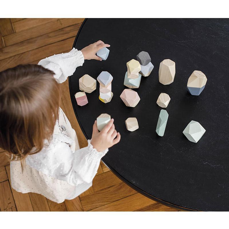 Детска игра с дървени камъни за баланс Sweet Cocoon