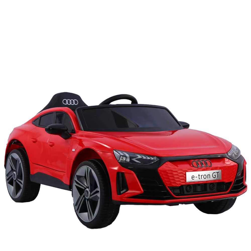 Car Battery 12V AUDI RS ETRON GT with leather seat and parental control Red