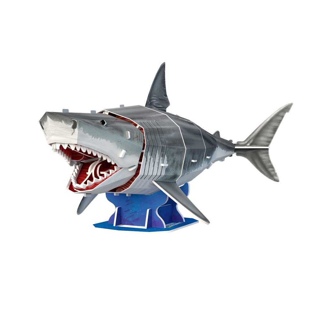 CubicFun Puzzle 3D National Geographic Great White Shark 72h.