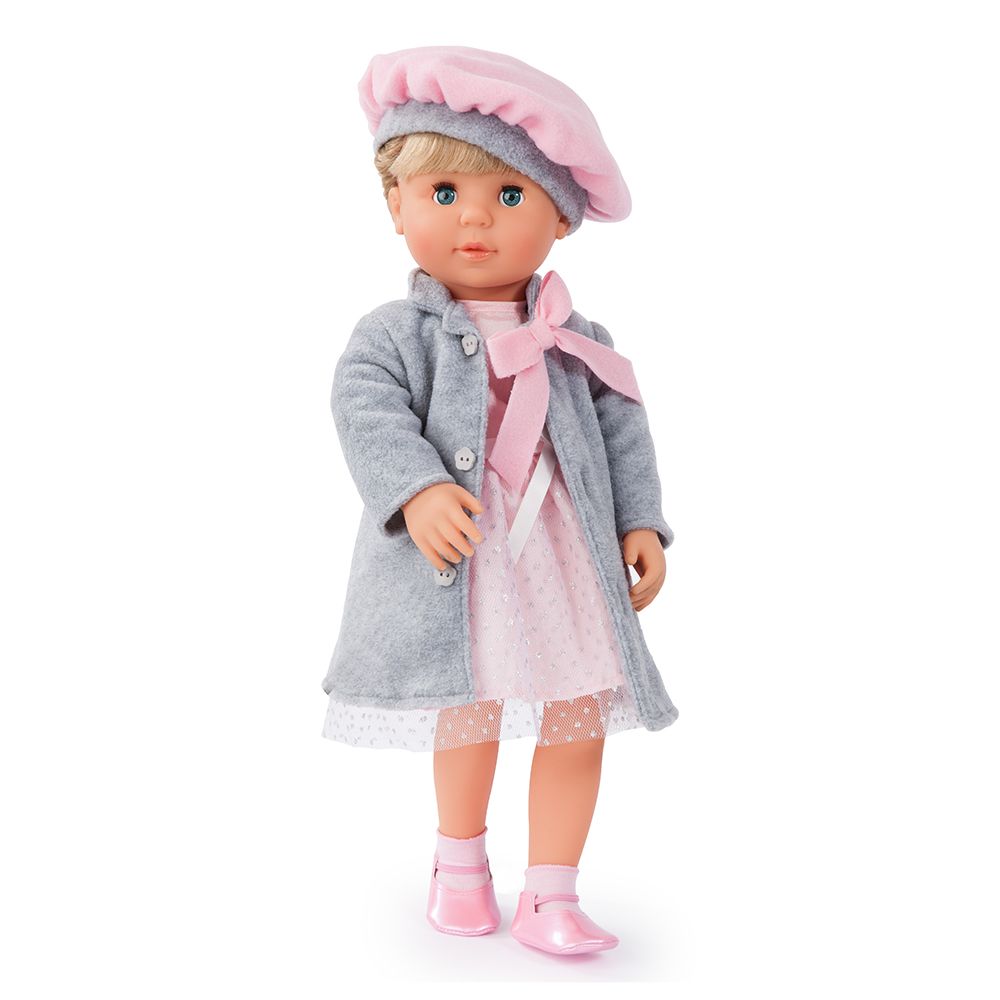 BAYER Singing and talking Maria doll with gray coat