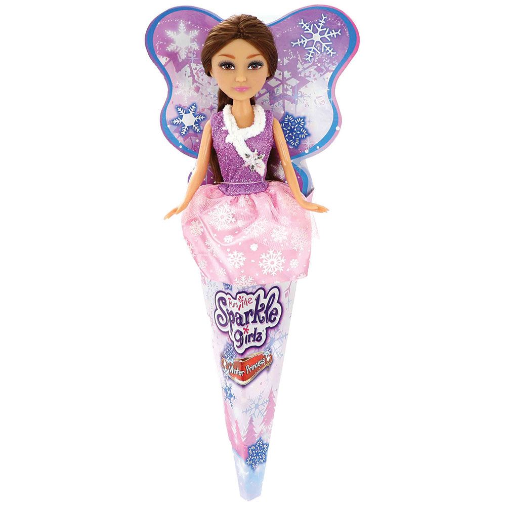 Sparkle Girlz Кукла Зимна Принцеса Super Sparkly в конус