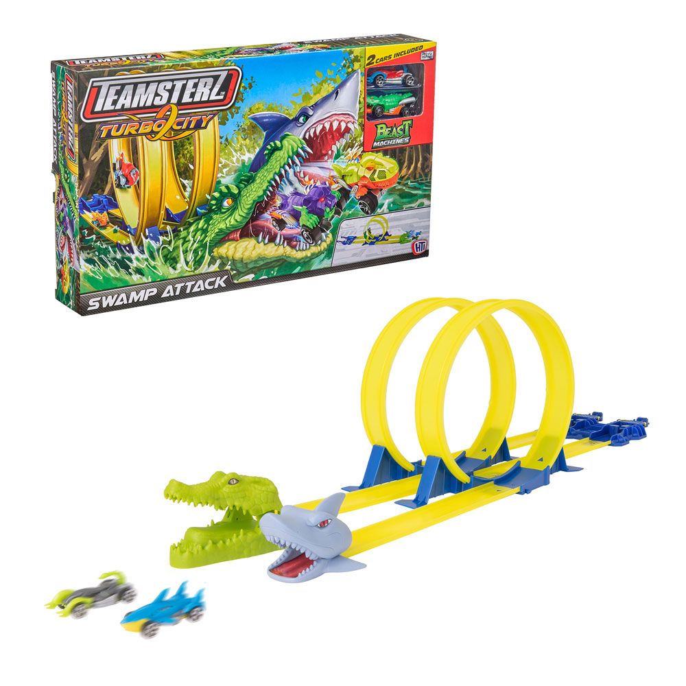 HTI TEAMSTERZ Loop Track with 2 Carts