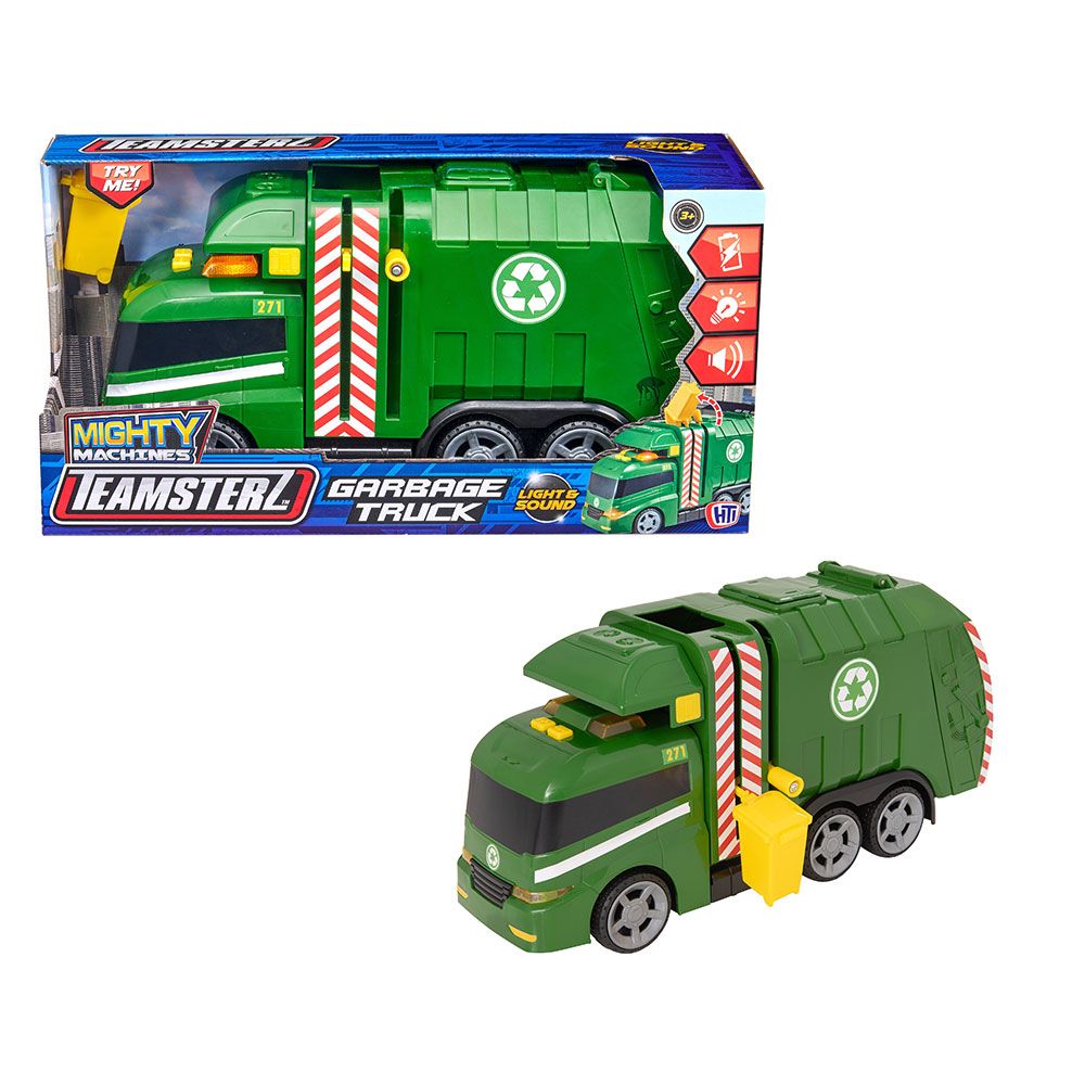 HTI TEAMSTERZ Large Garbage Truck with Sound and Light