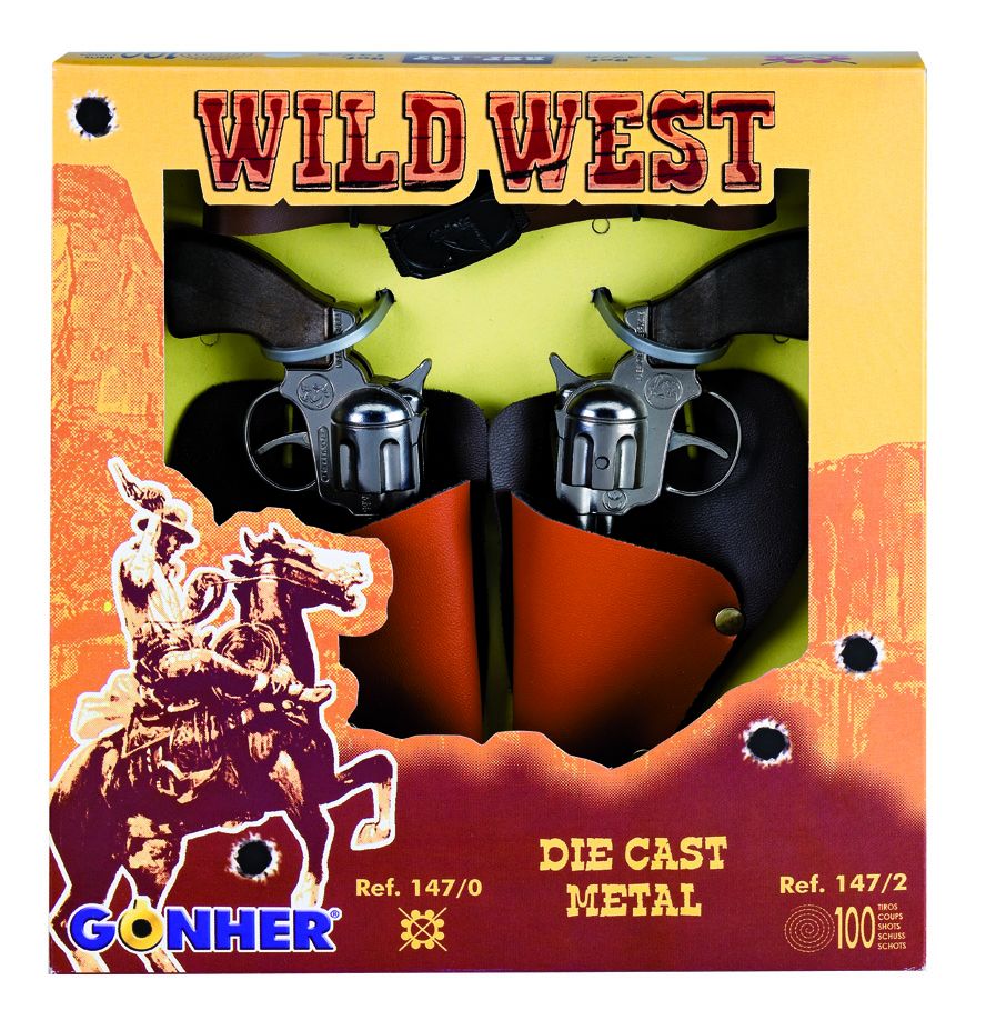 GONHER Mini revolver WILD-WEST 2 pcs. 147/0