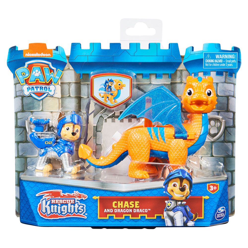 PAW PATROL Rescue Knights Chase with Draco the Dragon