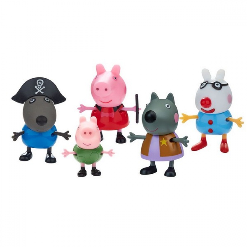 PEPPA PIG - Фигури 5 бр. Пепа и приятели