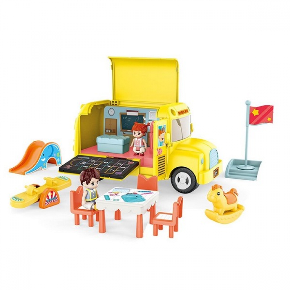 OCIE - Touring Car Училищен автобус с мобилна класна стая с фигури Classroom