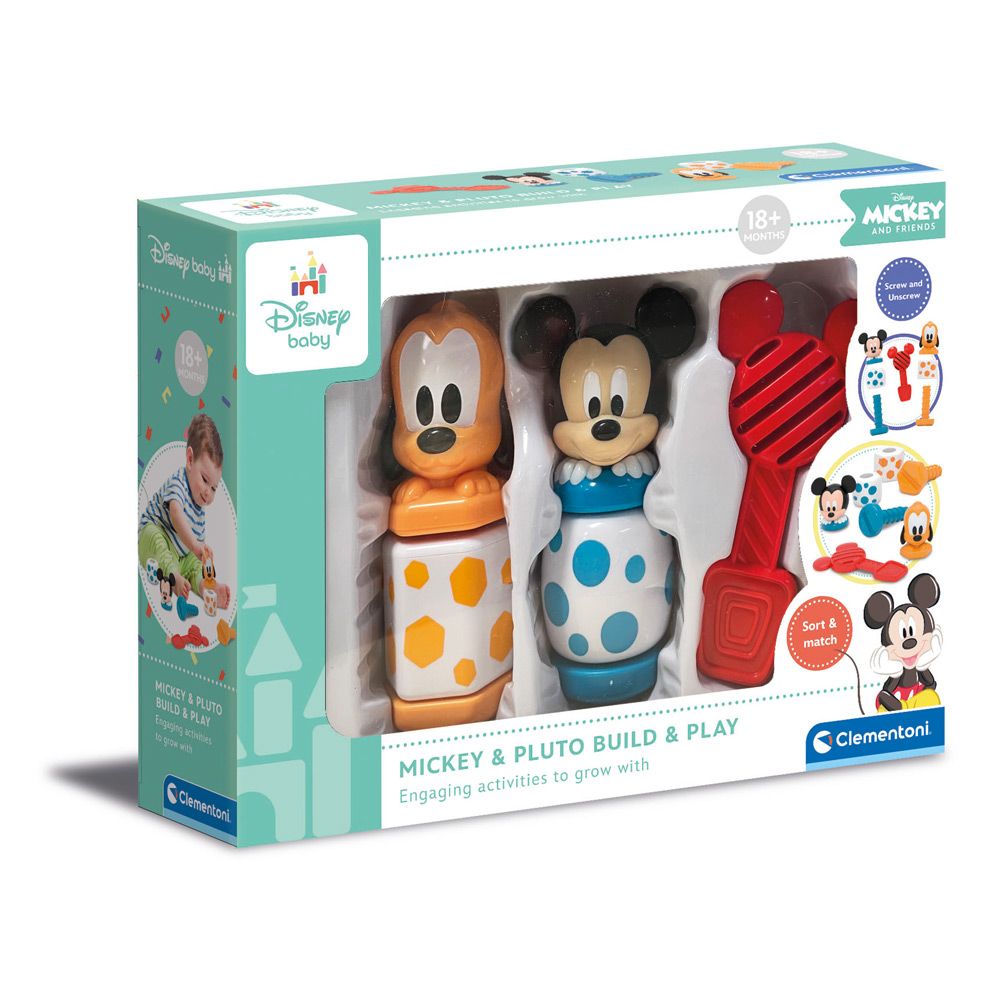 CLEMENTONI DISNEY BABY Mickey and Pluto figures to assemble
