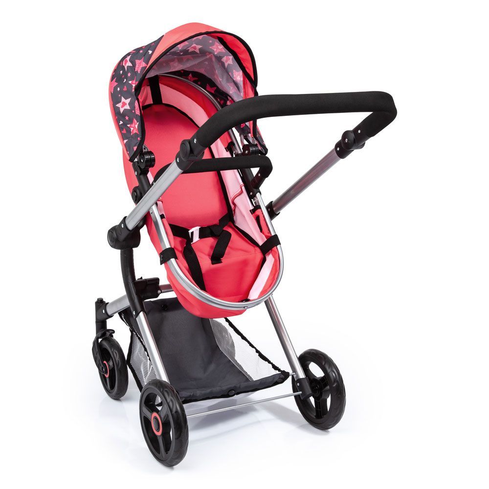 BAYER Red NEO VARIO Transforming Doll Stroller with Bag