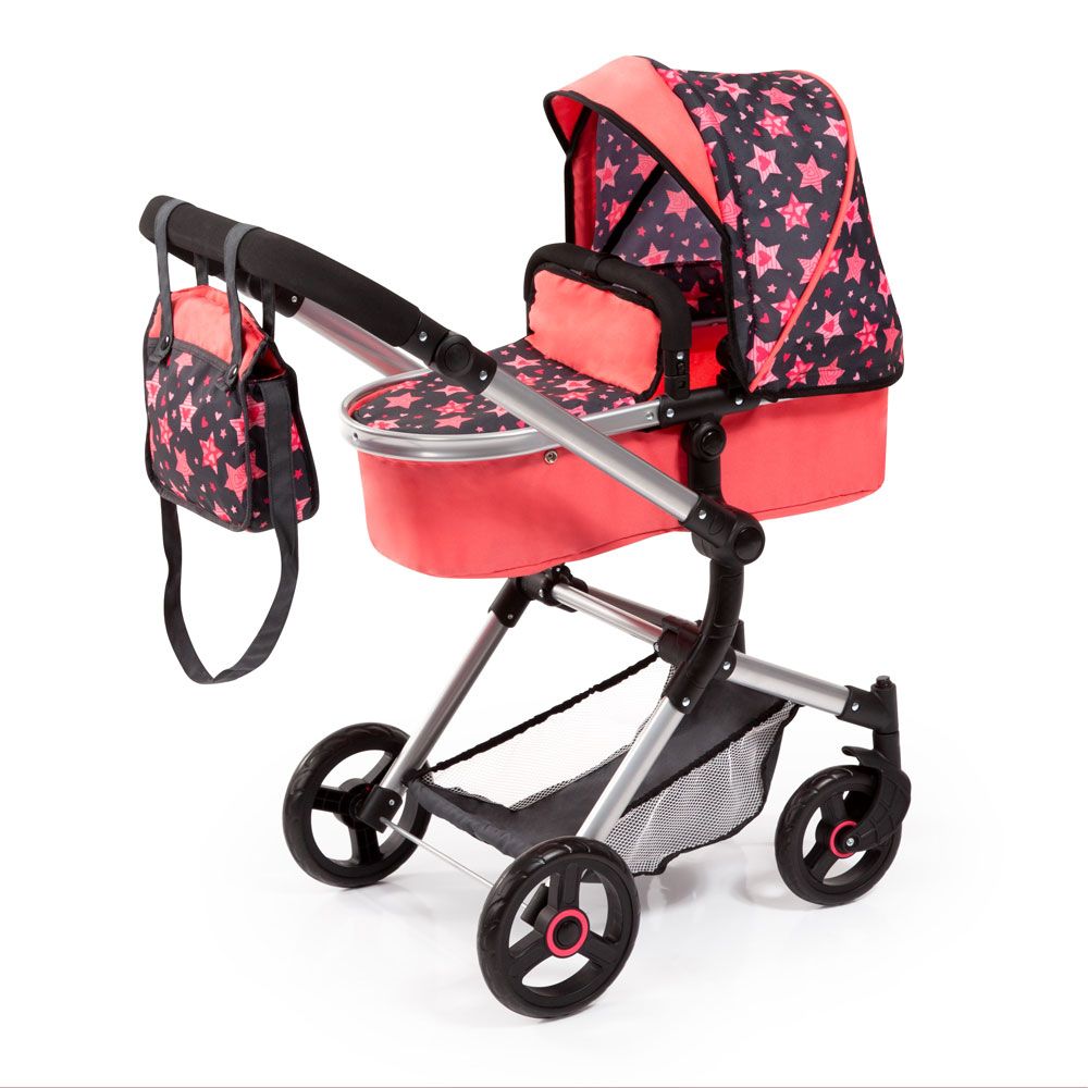 BAYER Red NEO VARIO Transforming Doll Stroller with Bag