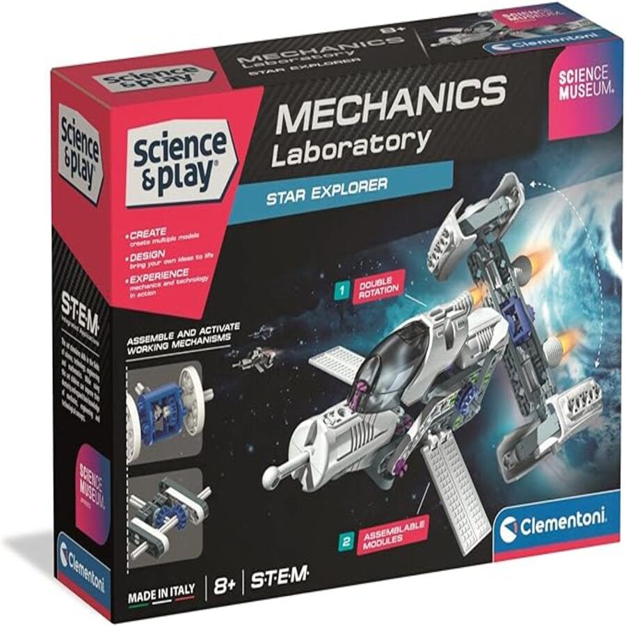 CLEMENTONI MECHANICS LABORATORY CONSTRUCTOR STAR EXPLORER 90h.