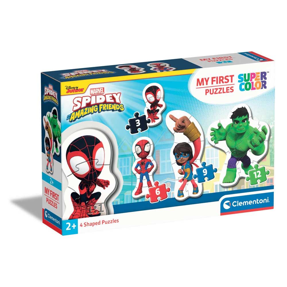 CLEMENTONI 3-6-9-12h. Puzzle My First Puzzle Spidey and His Amazing Friends