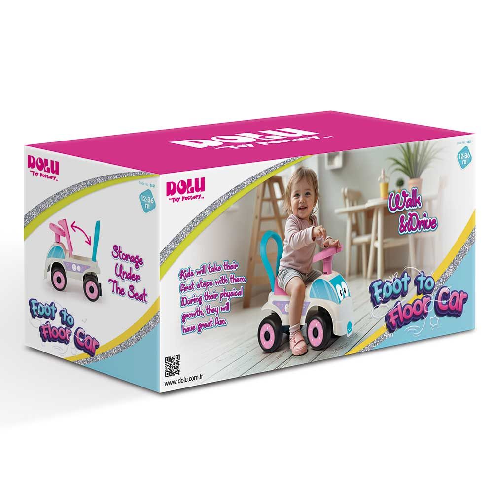 DOLU My First Ride-On Car White/Pink
