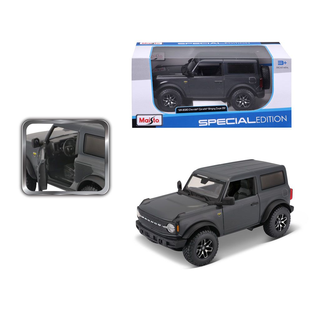 MAISTO SP EDITION Jeep 2021 Ford Bronco 1:24 Gray