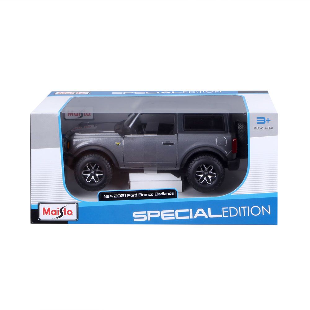MAISTO SP EDITION Jeep 2021 Ford Bronco 1:24 Gray
