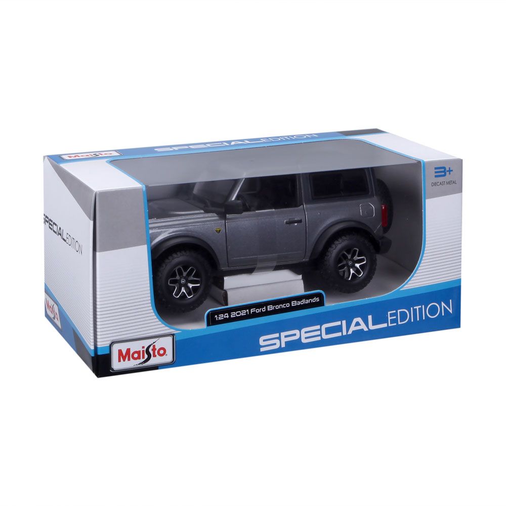 MAISTO SP EDITION Jeep 2021 Ford Bronco 1:24 Gray